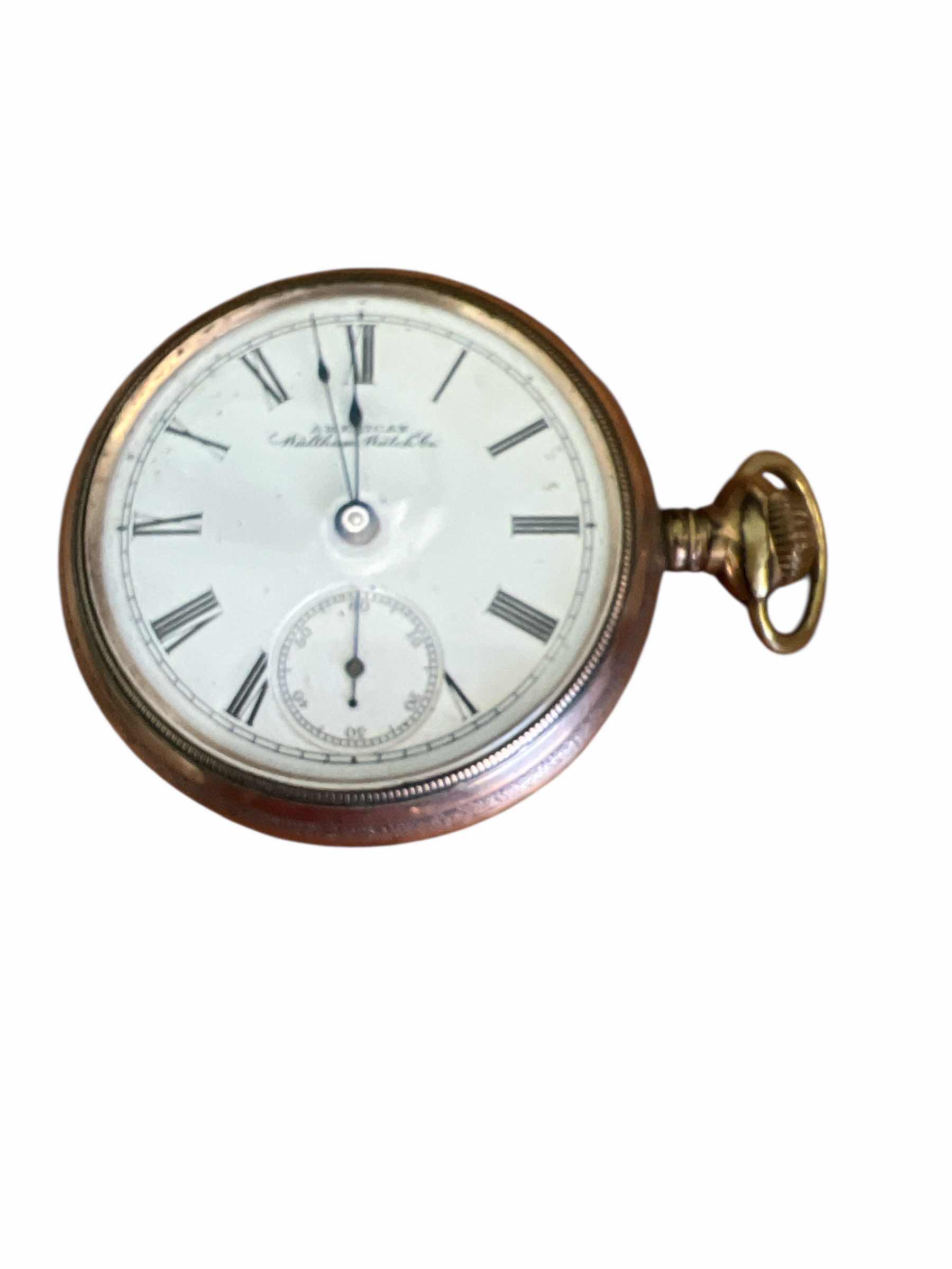 Photo 1 of ANTIQUE WALTHAM WATCH CO. POCKET WATCH IN ORNATE WATCH CASE