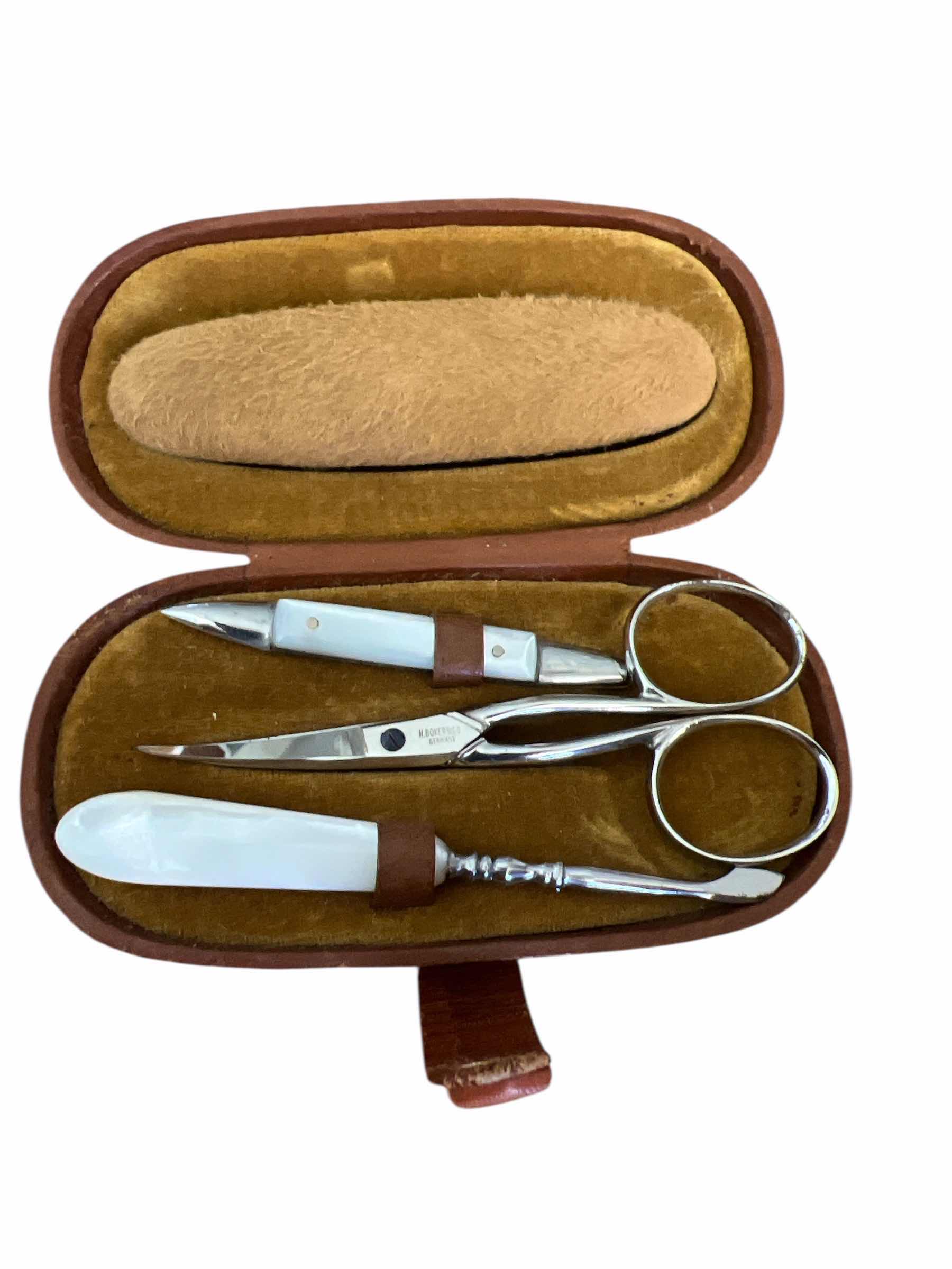 Photo 1 of VINTAGE MOTHER OF PEARL NAIL KIT