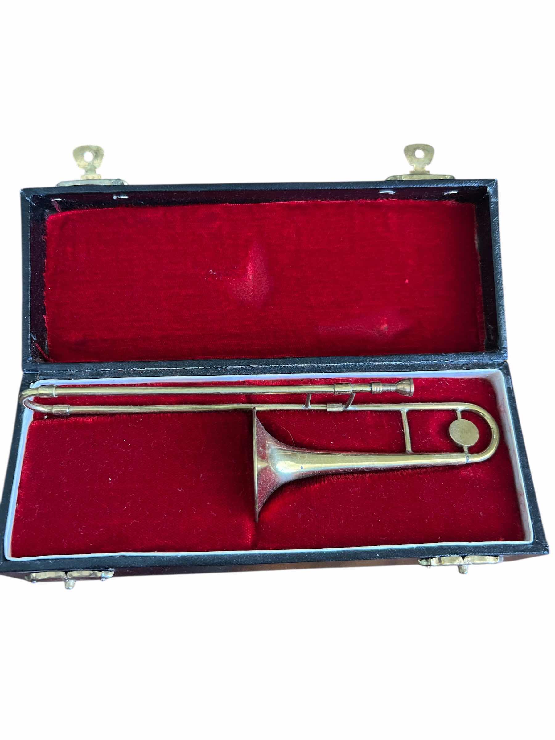Photo 1 of MINIATURE TROMBONE IN BOX - 7” - BLIC