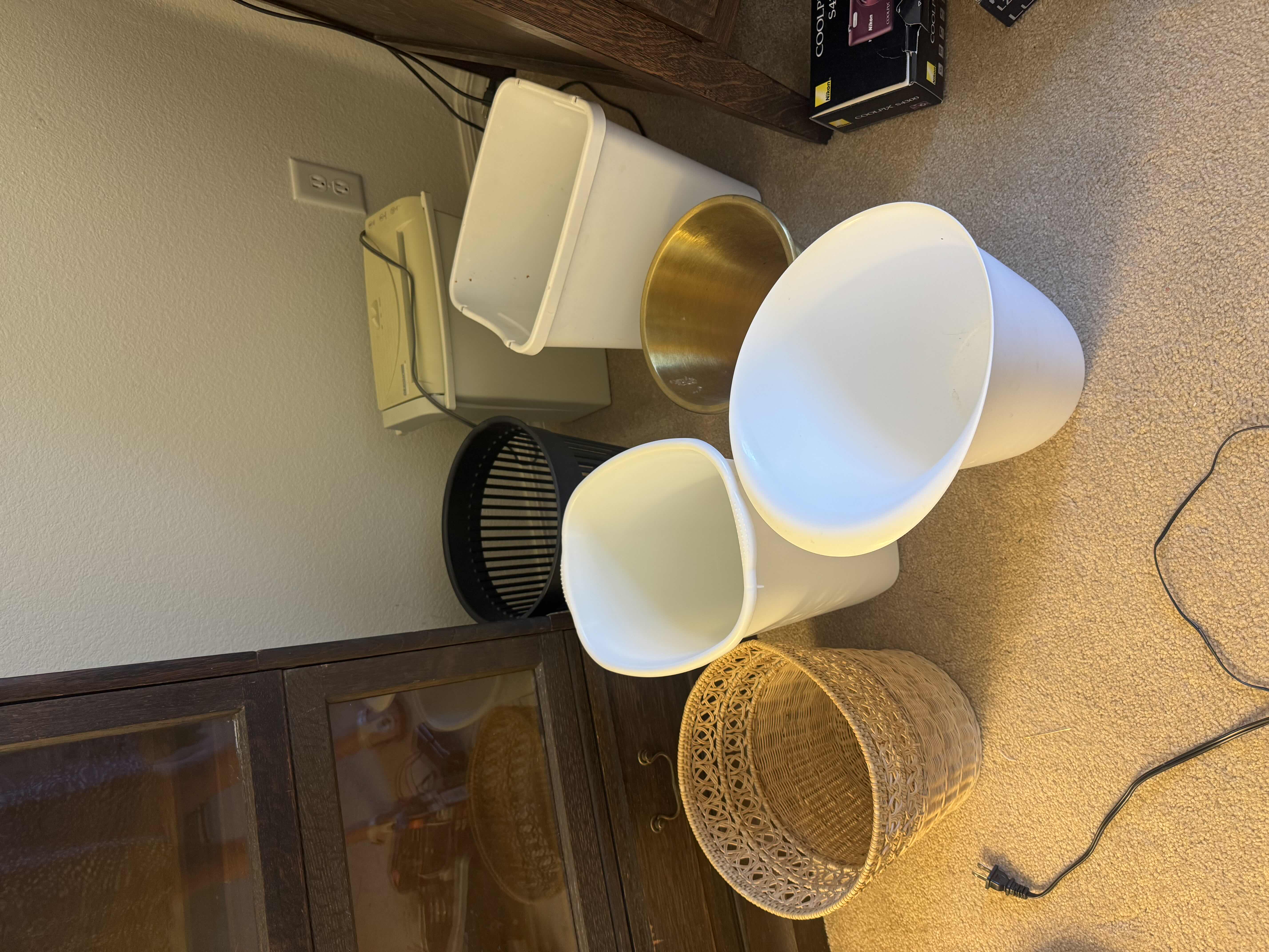 Photo 1 of 6 WASTE BASKETS AND 1 PAPER SHREDDER