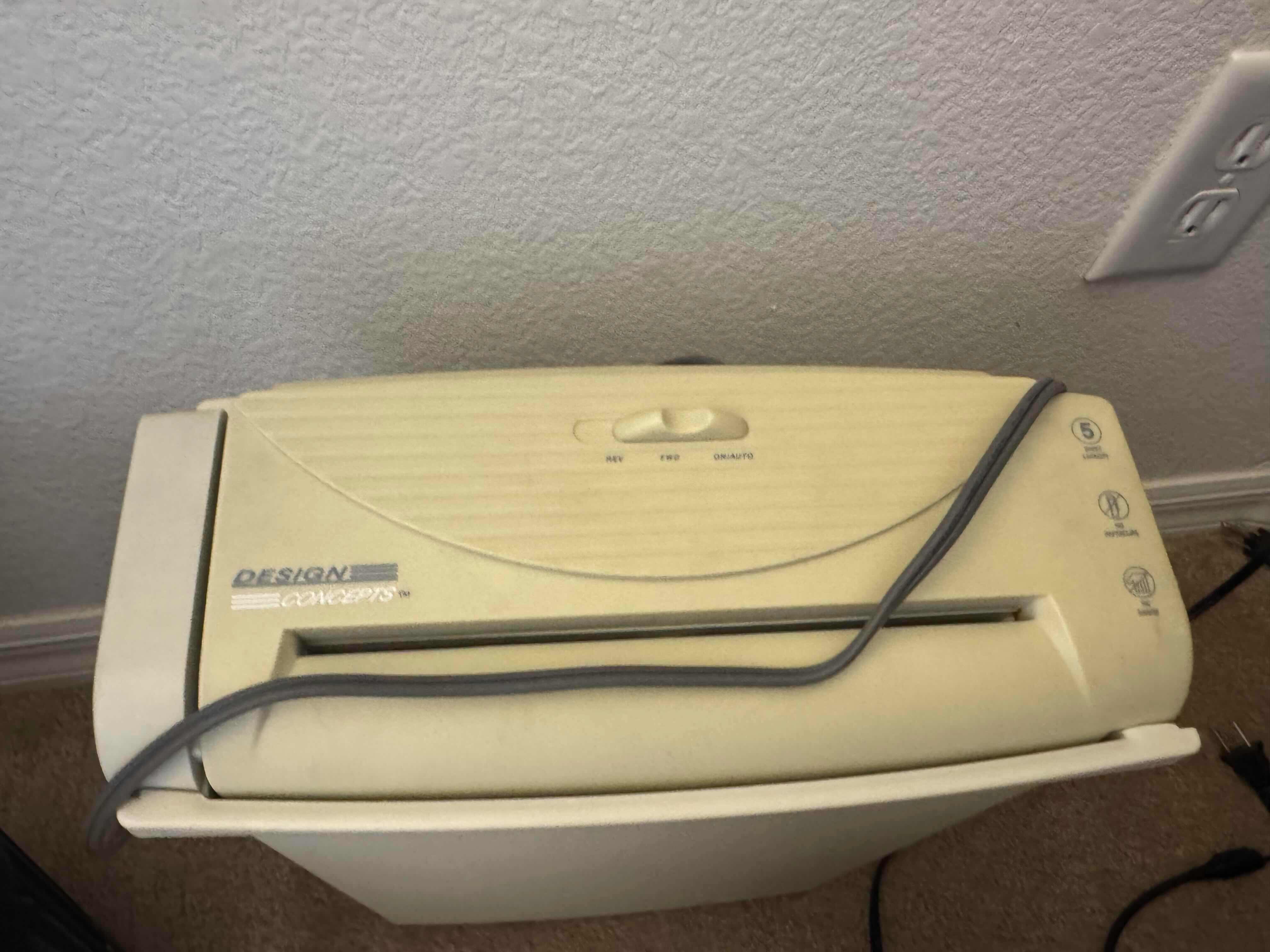 Photo 1 of 6 WASTE BASKETS AND 1 PAPER SHREDDER