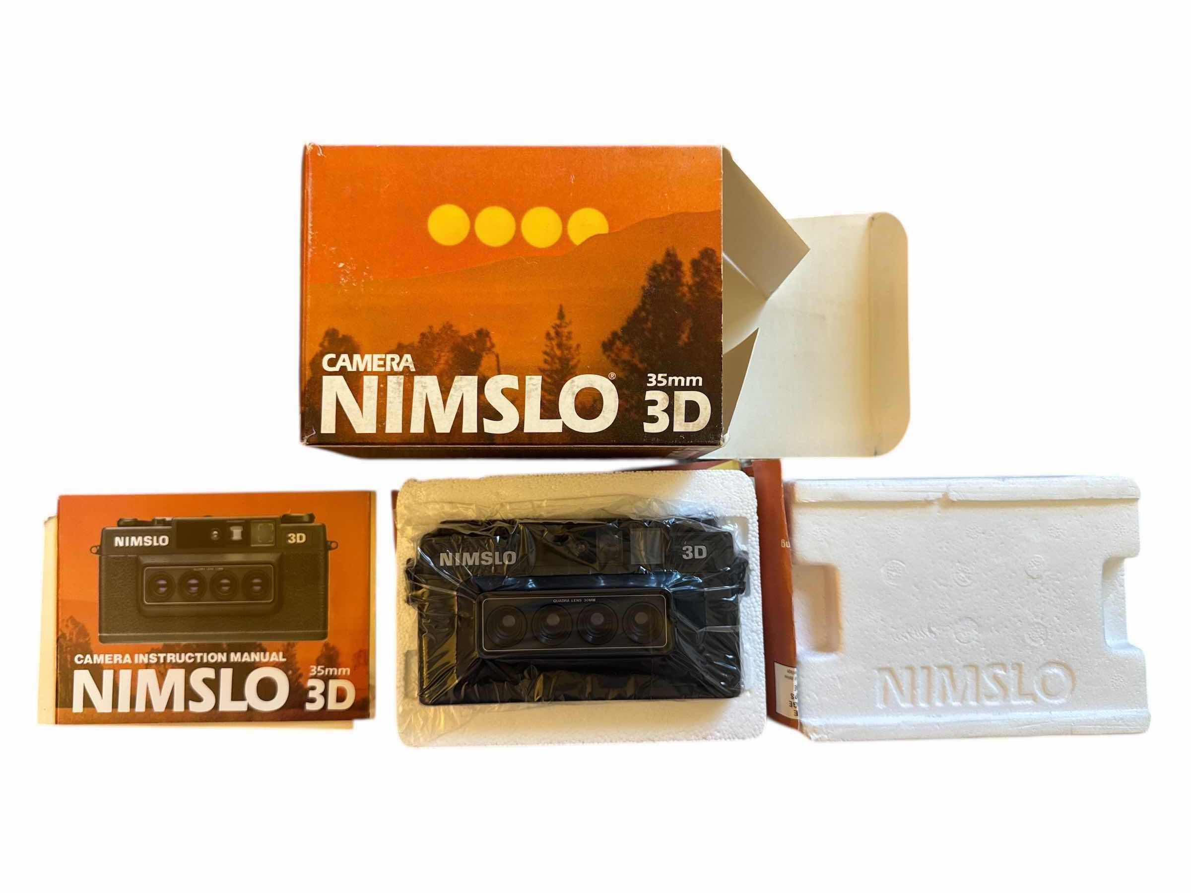 Photo 1 of VINTAGE NIMSLO 3D 35mm CAMERA NIB WITH INSERT