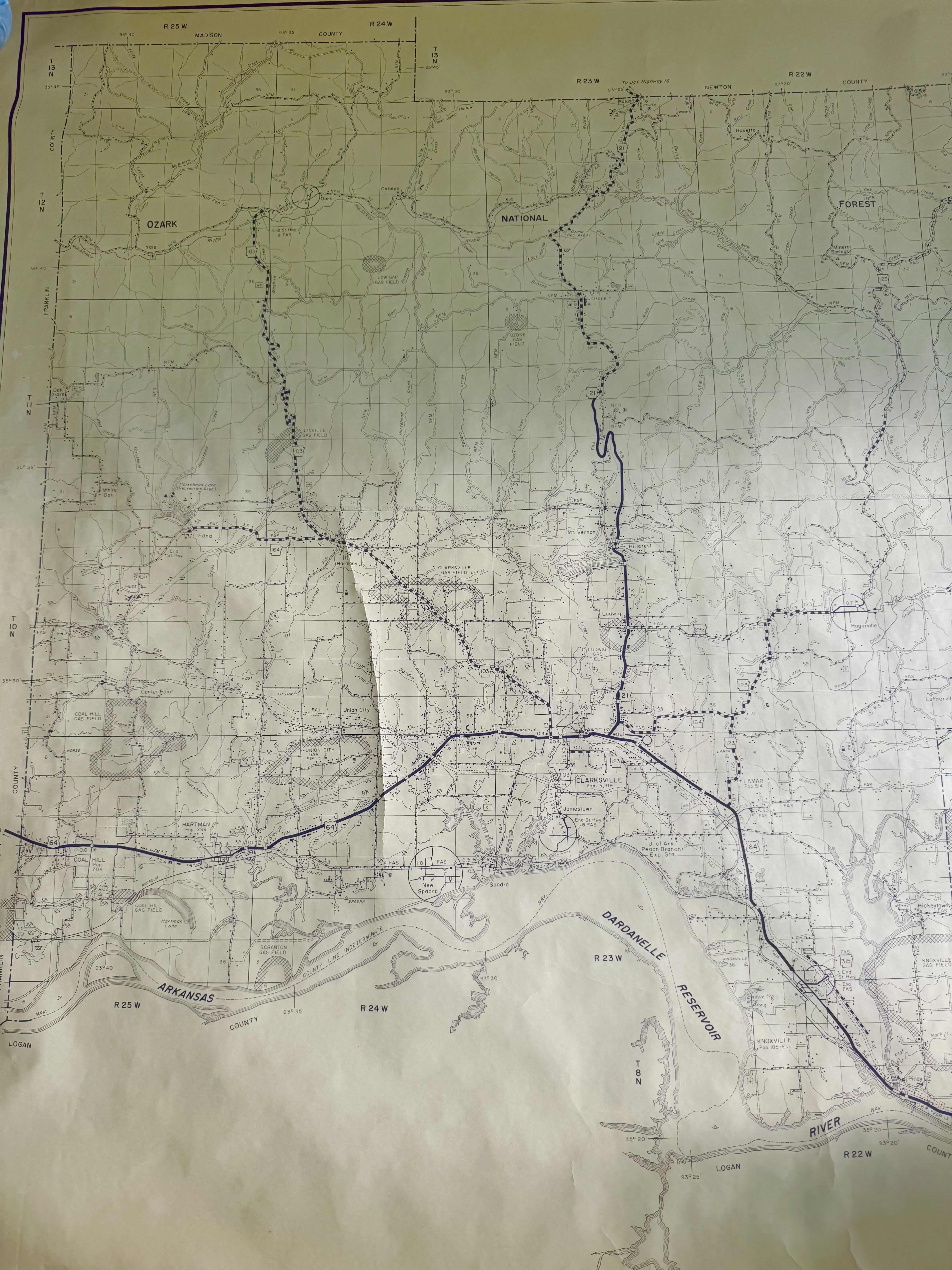 Photo 1 of 25
VINTAGE 1964 GENERAL HIGHWAY MAP JOHNSON COUNTY ARKANSAS

L36.5” X W54”
