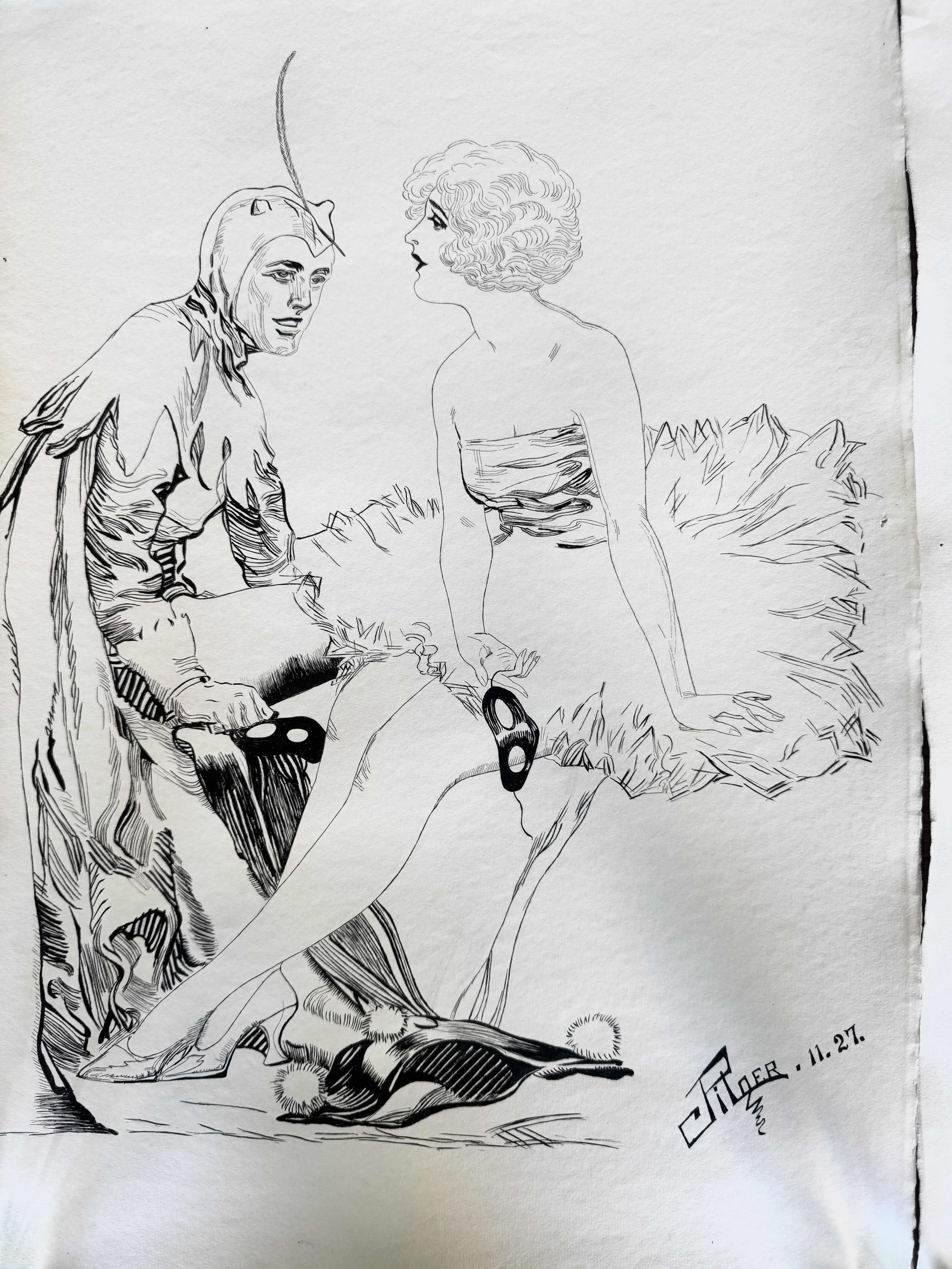 Photo 1 of 50
2-VINTAGE ORIGINAL SIGNED J PILGER INK ART, SKETCH, DRAWING. ARTWORK, ART COLLECTION COLLECTION

L24” X W15”