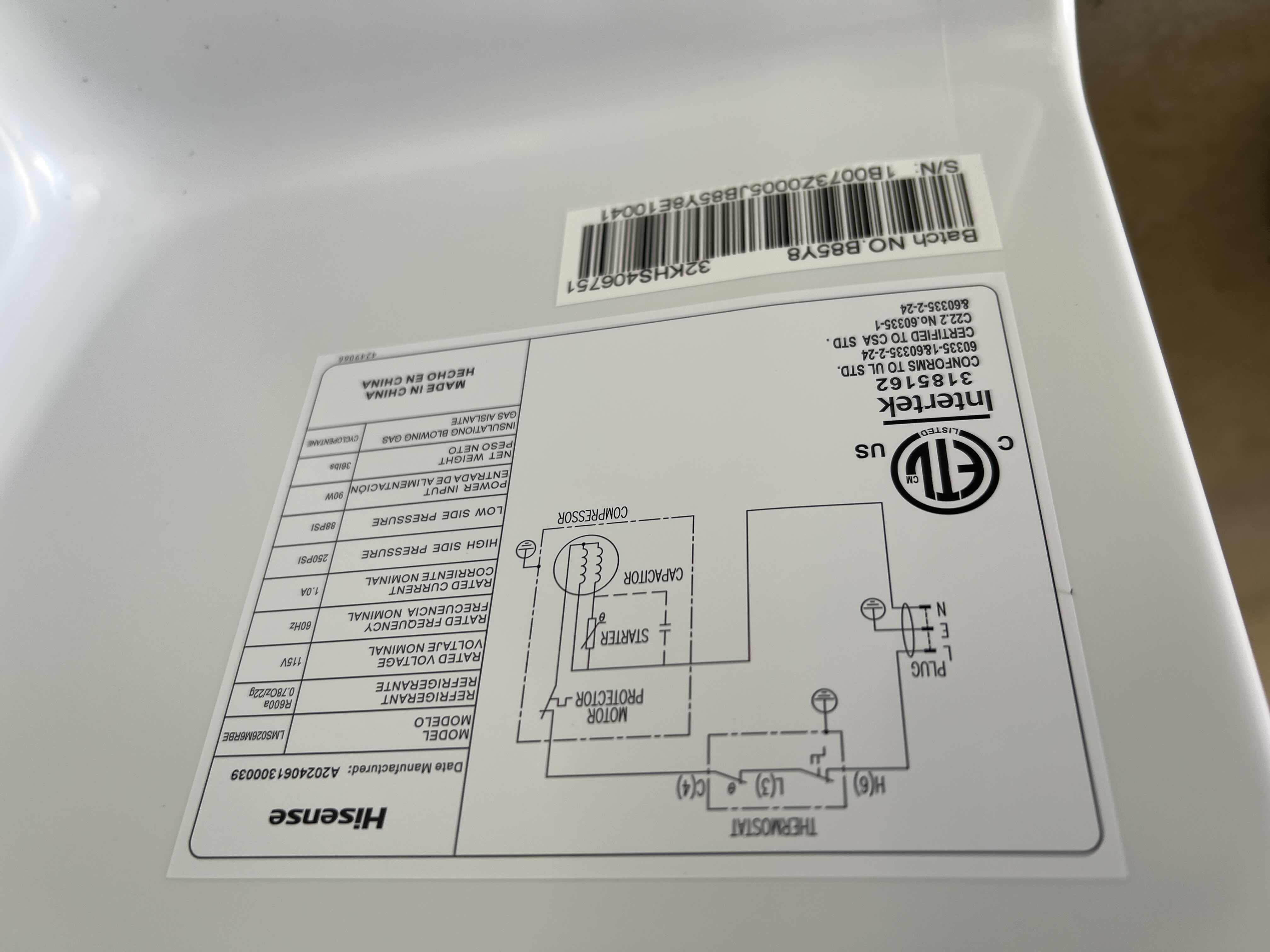 Photo 1 of BLACK HISENSE MINI FRIDGE