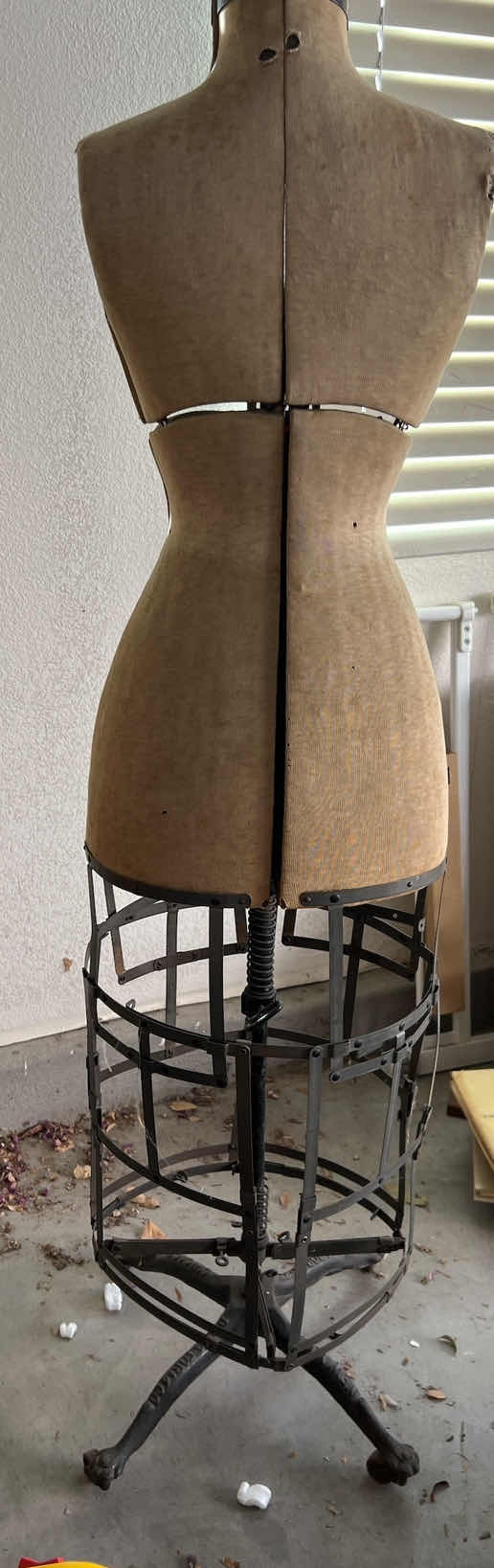 Photo 1 of VINTAGE DRESS FORM - WHEELED - DRESS FORM CO - ADJUSTABLE