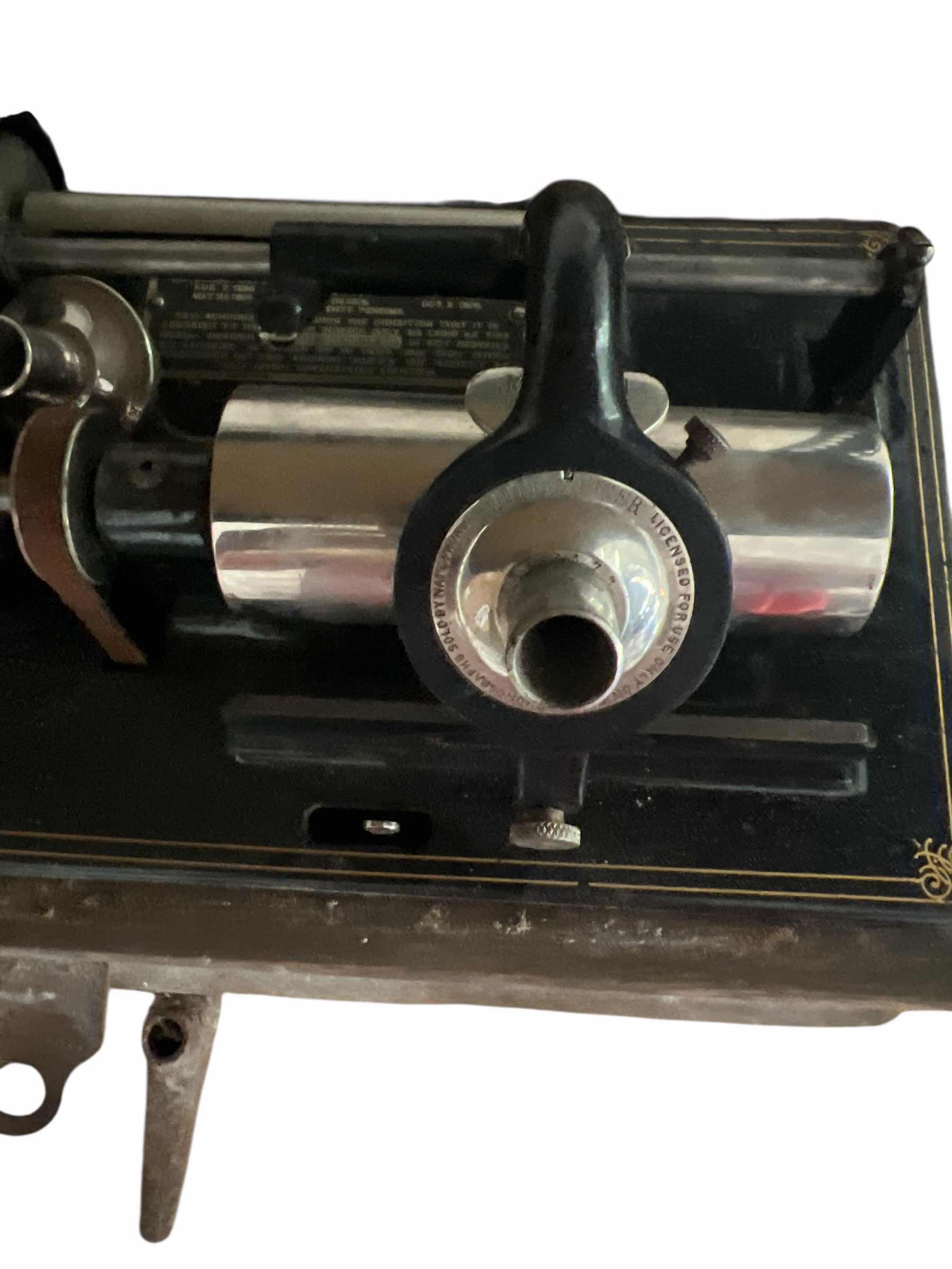 Photo 1 of EDISON PHONOGRAPH WIND-UP - VINTAGE - COMPONENTS: RECORDED SOUND TUBS, MEGAPHONE AND PLAYER