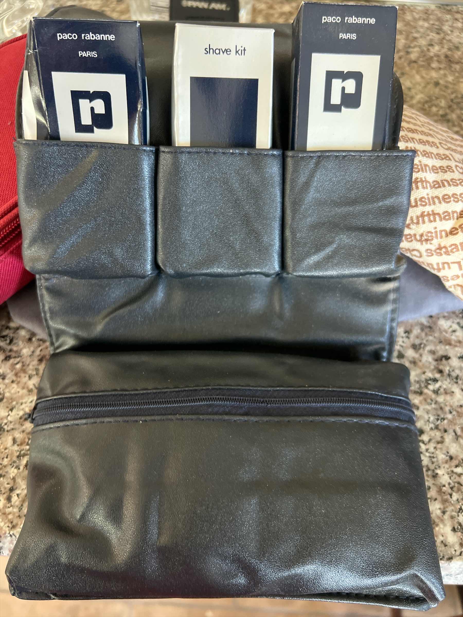 Photo 1 of THEEE VINTAGE AIRLINES AMENITIES BAGS - INTACT ONE IS A SMALLISH BACKPACK