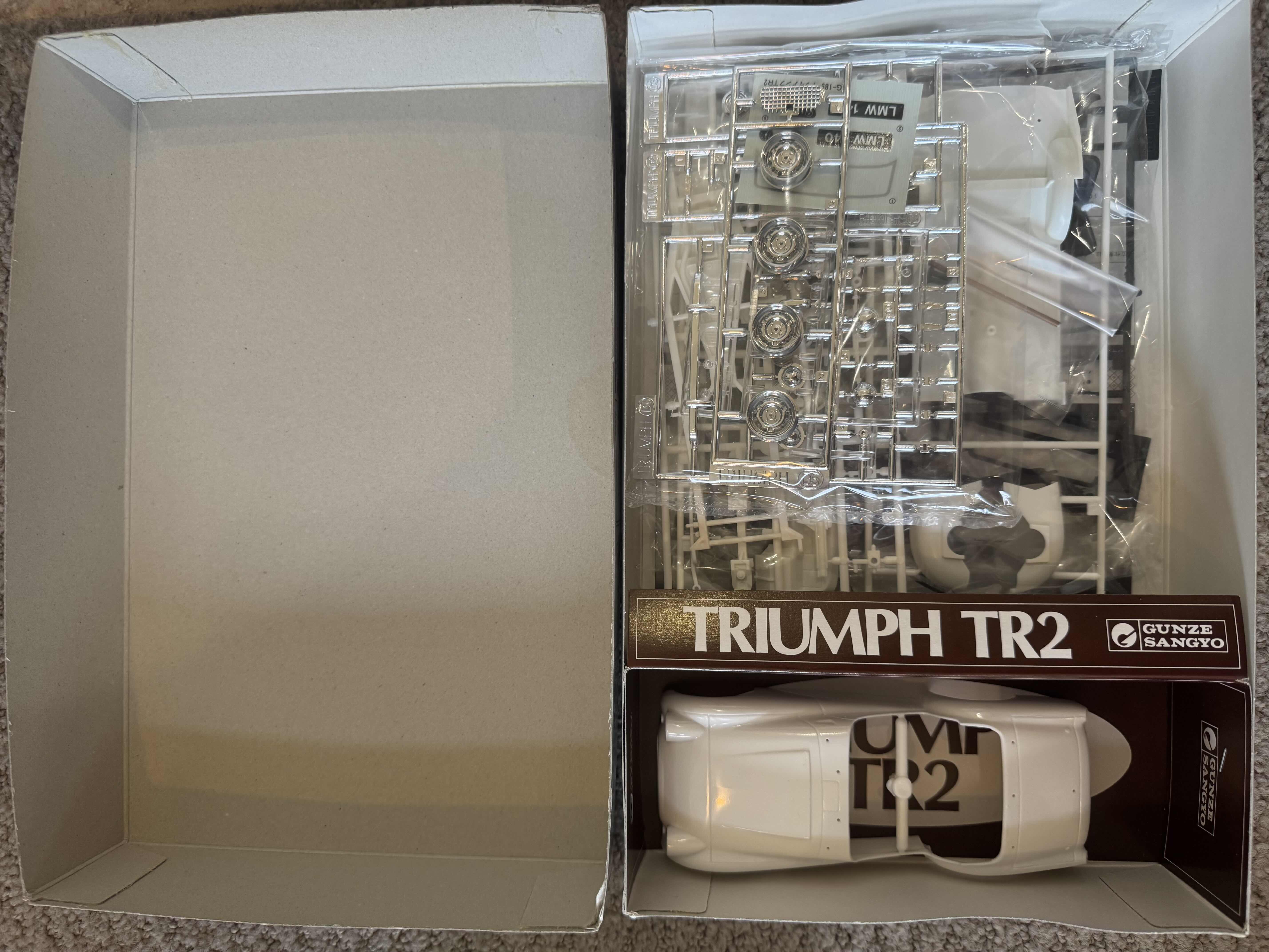 Photo 1 of 60
VINTAGE MODEL KIT FOR TRIUMPH TR2 MODEL 1953-1955, GUNZE SANGYO JAPAN. COLLECTABLE, TOY MODEL COLLECTION