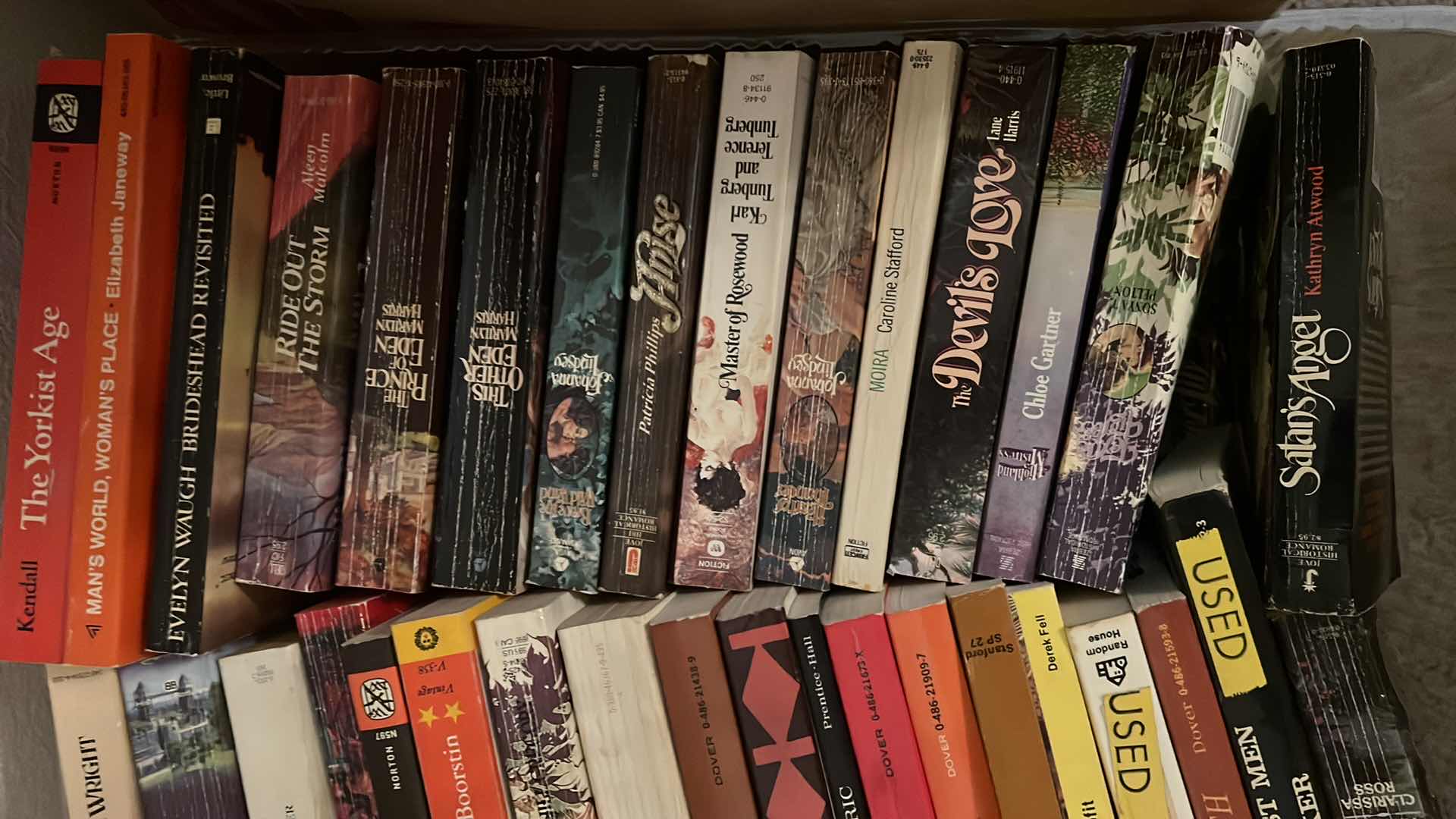 Photo 1 of PLASTIC TRAY OF FICTION AND NON-FICTION BOOKS