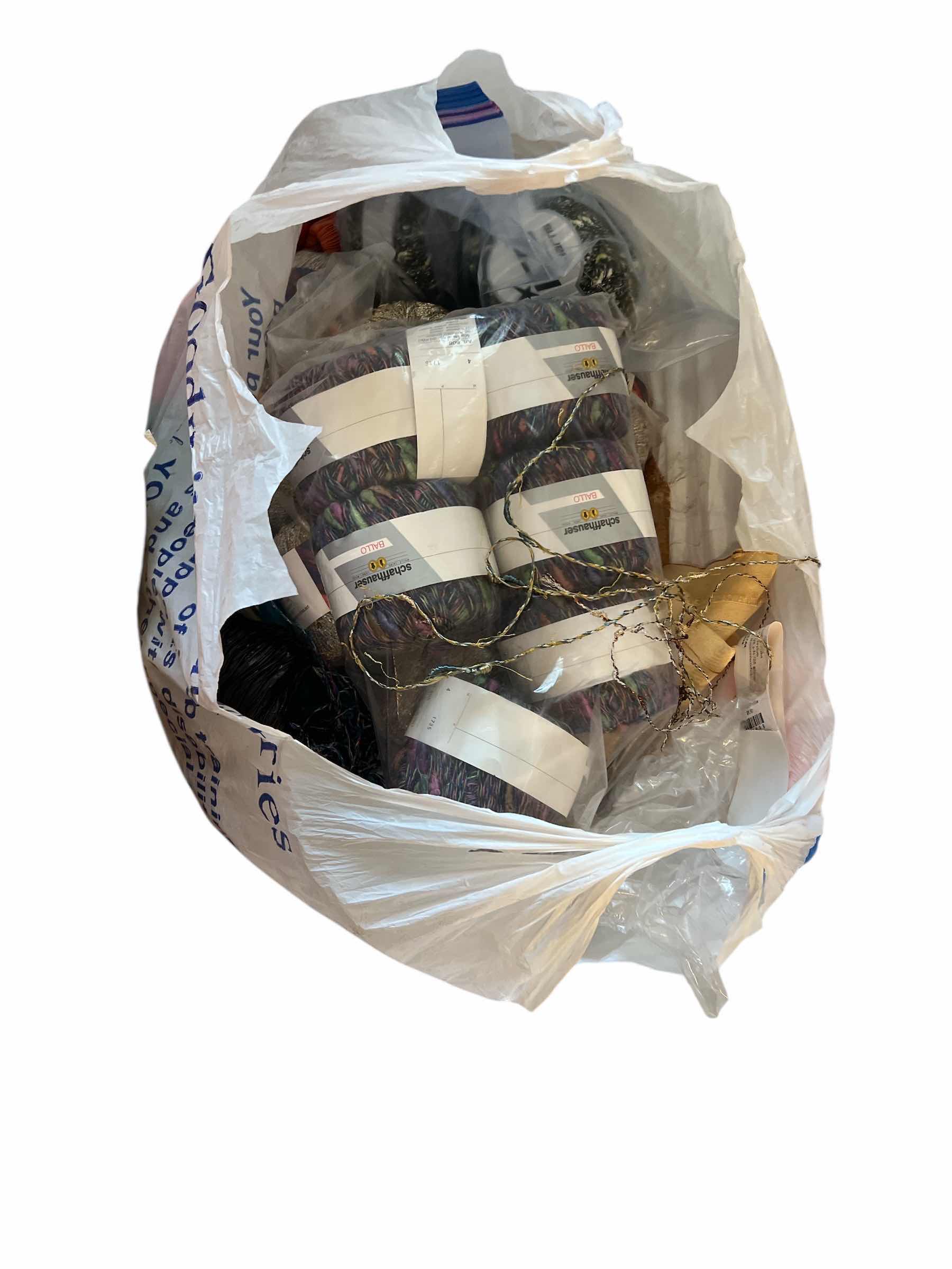 Photo 1 of BAG OF SPECIALTY FABRIC AND METALLIC THREAD