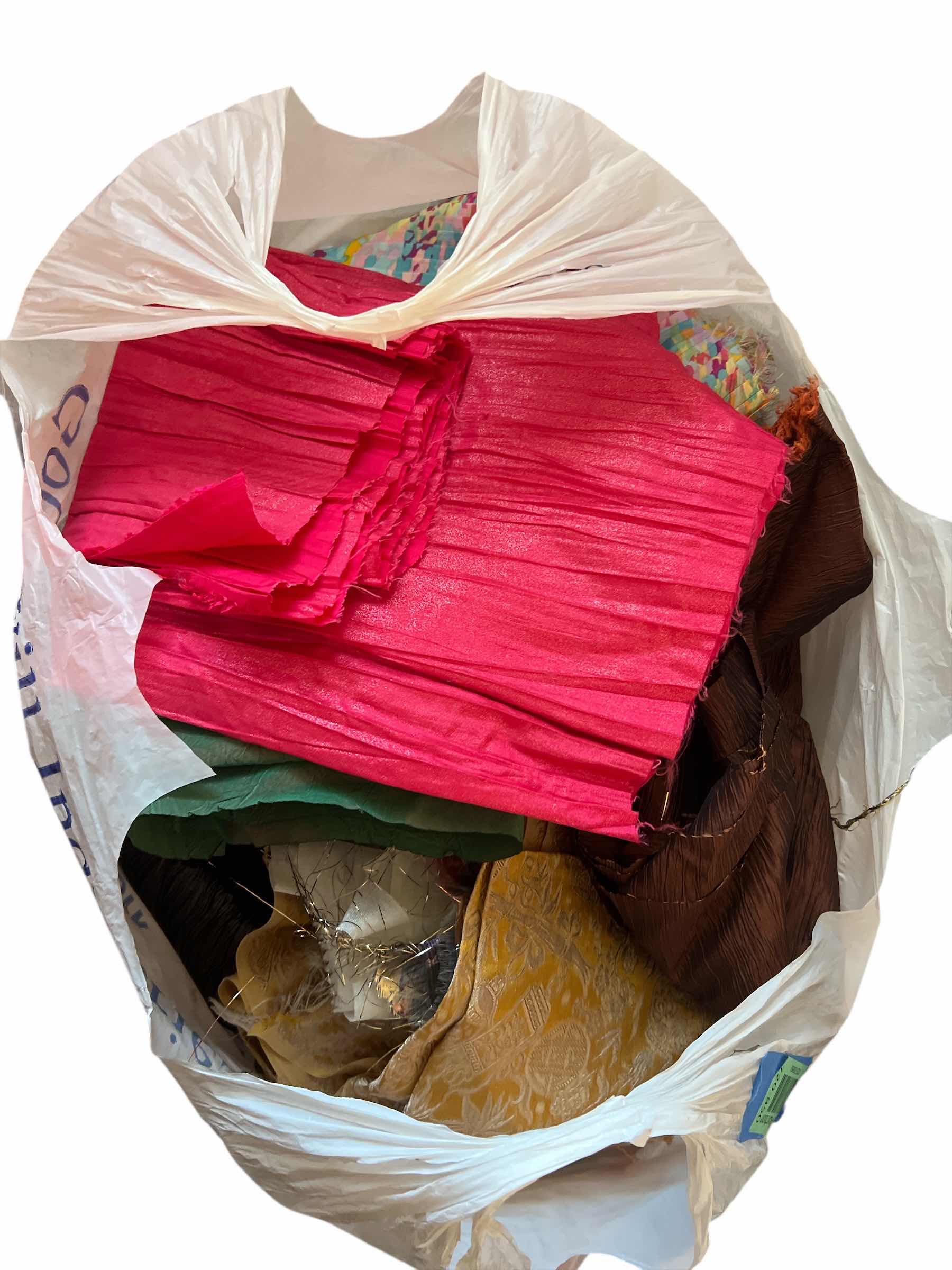 Photo 1 of BAG OF SPECIALTY FABRIC AND METALLIC THREAD