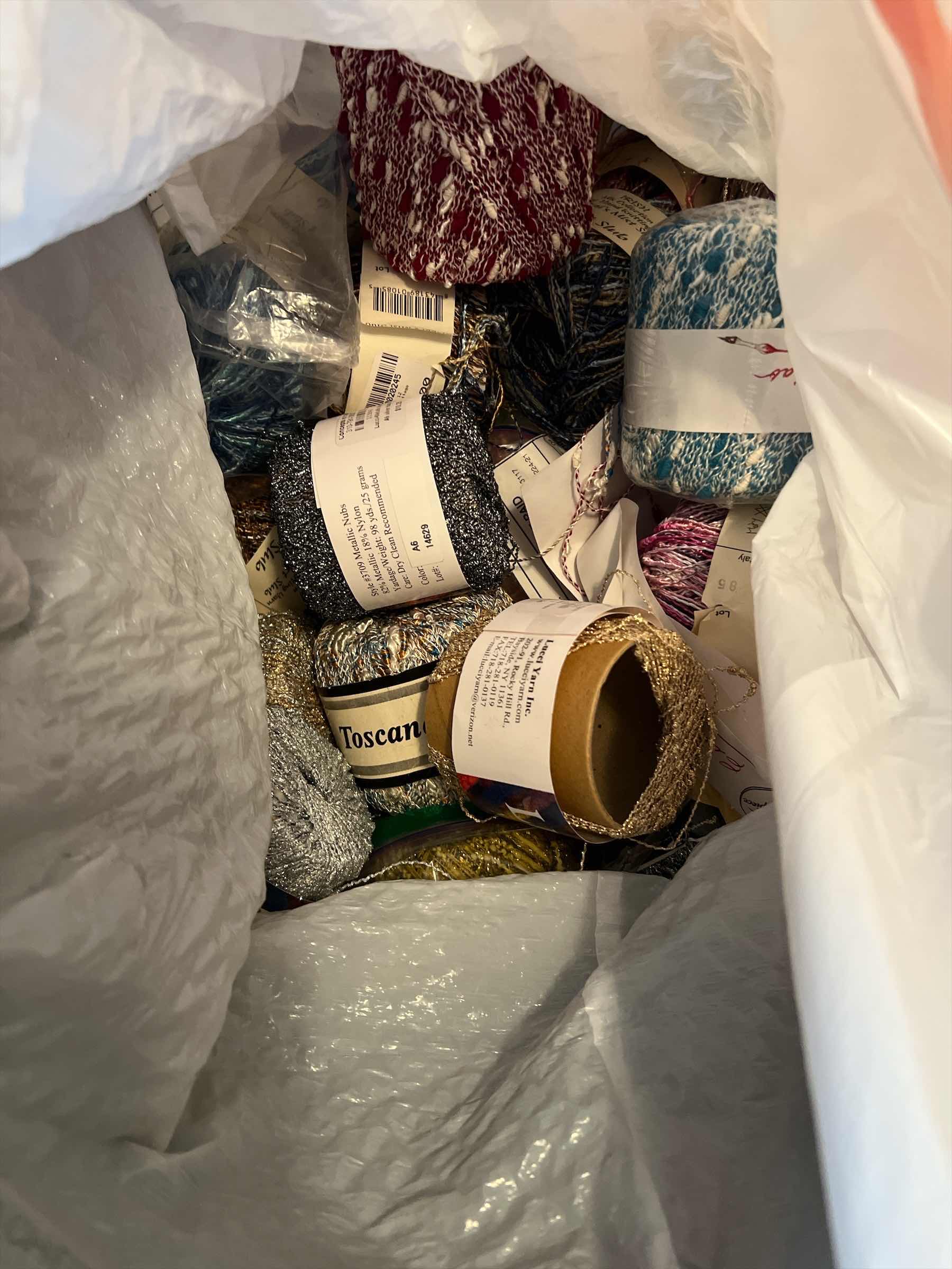 Photo 1 of BAG OF THREAD, YARN AND MORE