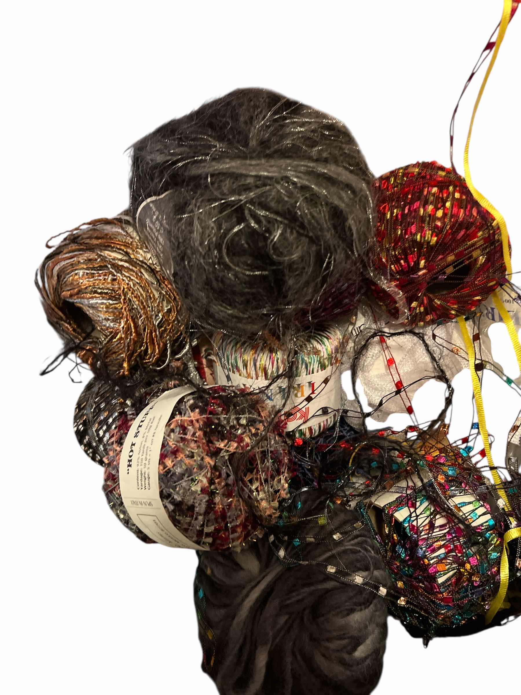 Photo 1 of BAG OF SPECIALTY THREAD AND YARN