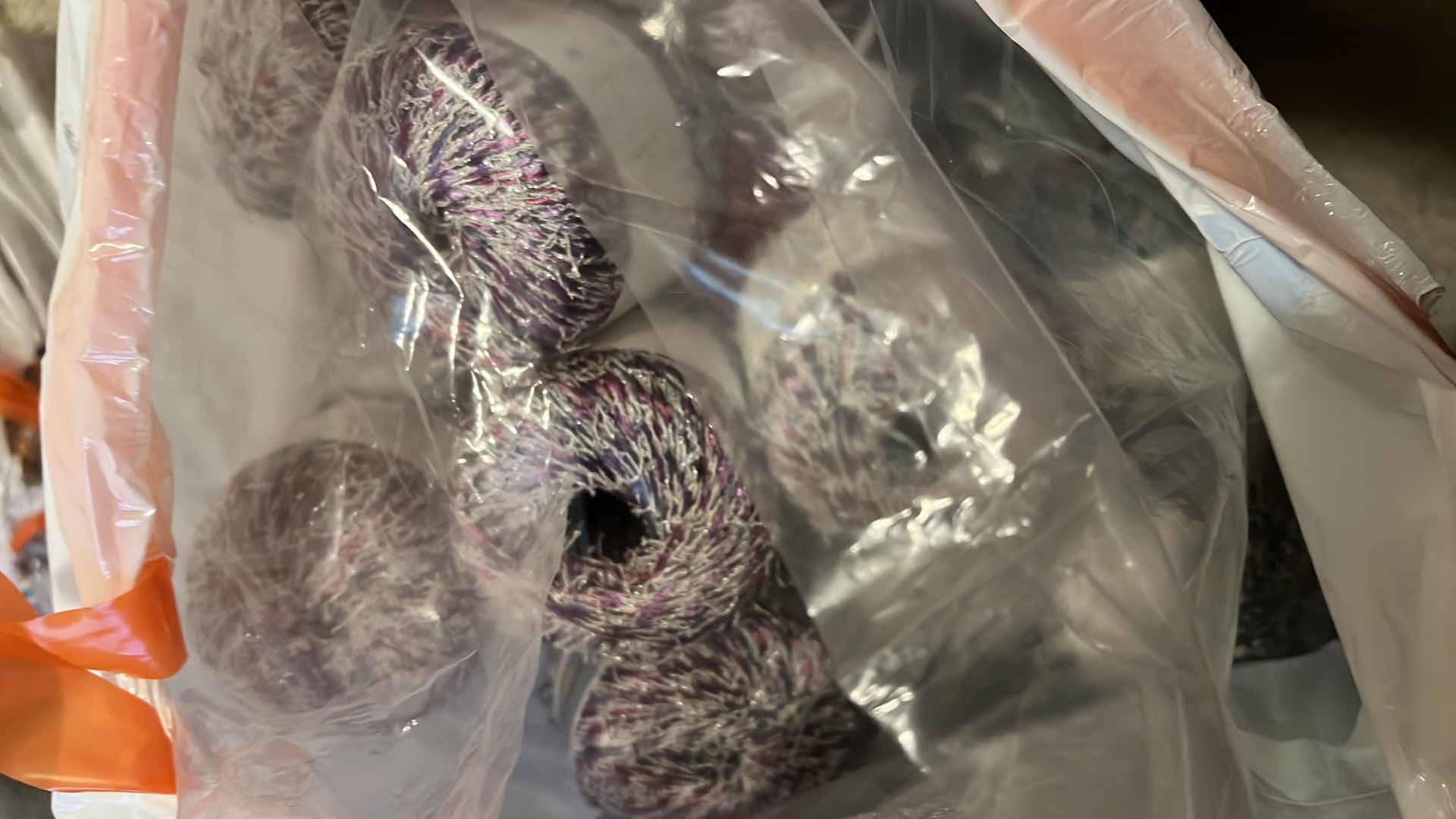 Photo 1 of BAG OF VINTAGE SEWING AND CRAFT YARN, THREAD AND MORE