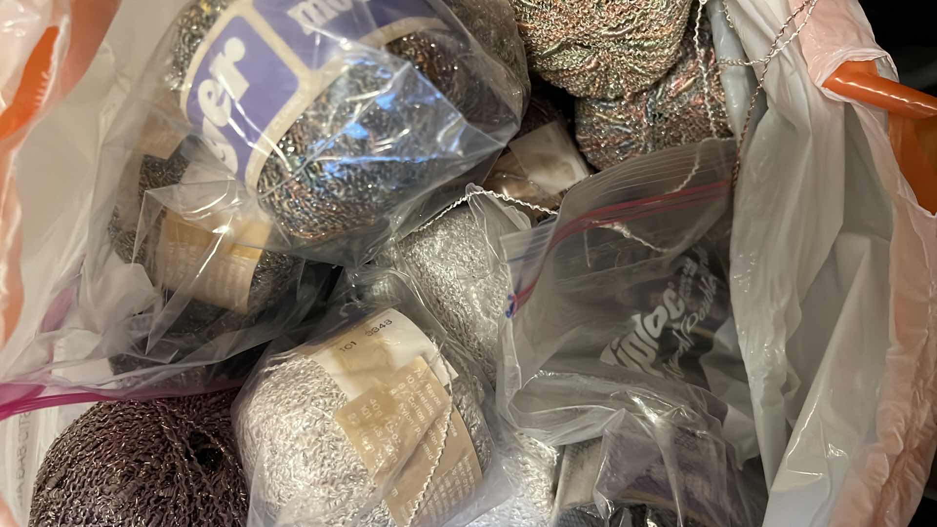 Photo 1 of BAG OF SPECIALTY THREAD CRAFTING ITEMS - YARN, THREAD AND MORE