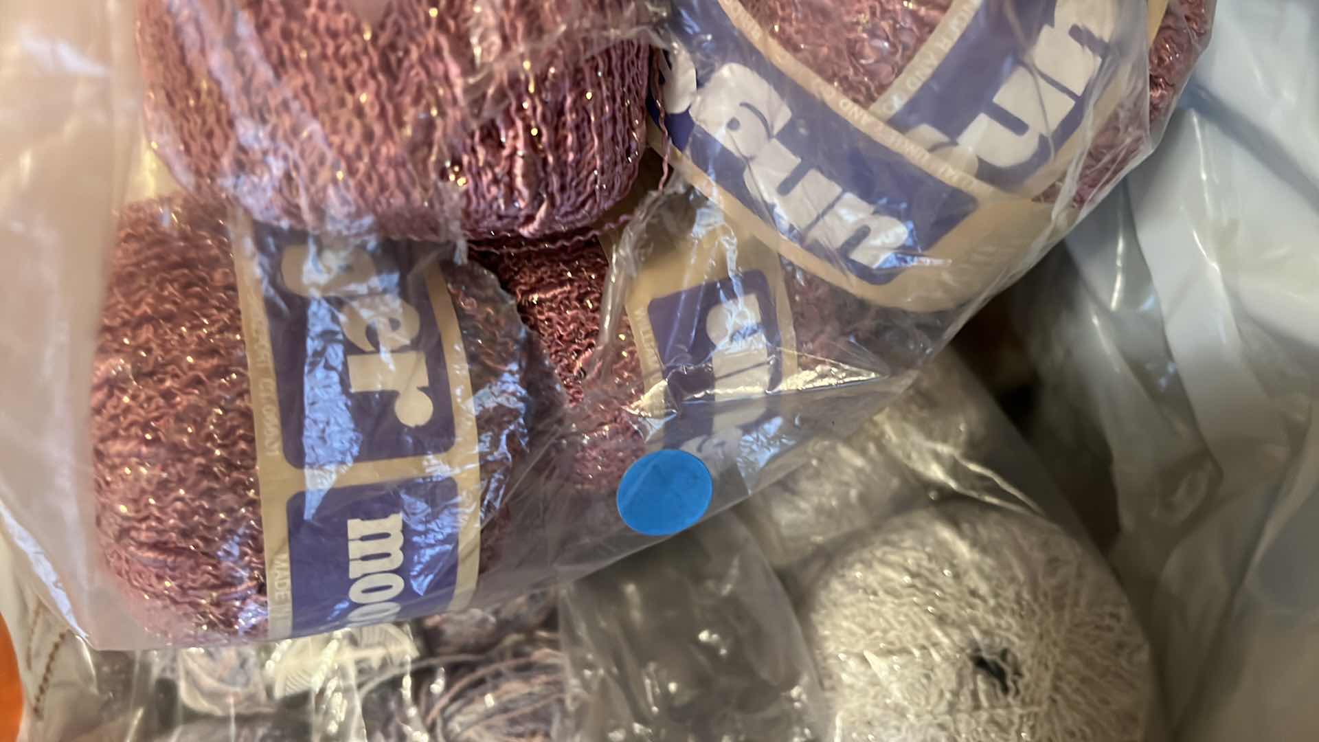 Photo 1 of BAG OF SPECIALTY THREAD CRAFTING ITEMS - YARN, THREAD AND MORE