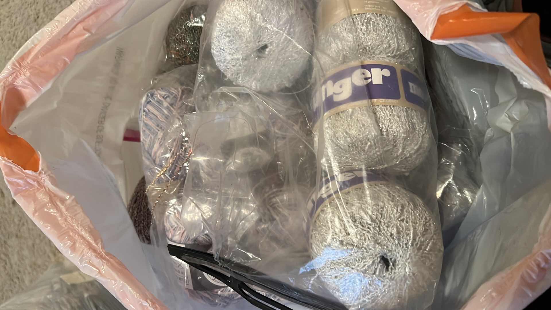 Photo 1 of BAG OF SPECIALTY THREAD CRAFTING ITEMS - YARN, THREAD AND MORE