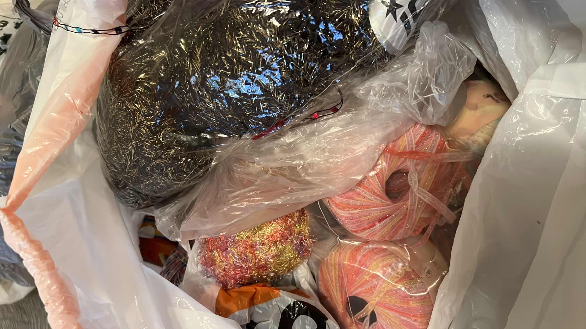 Photo 1 of BAG OF THREAD, RIBBON, YARN AND MORE