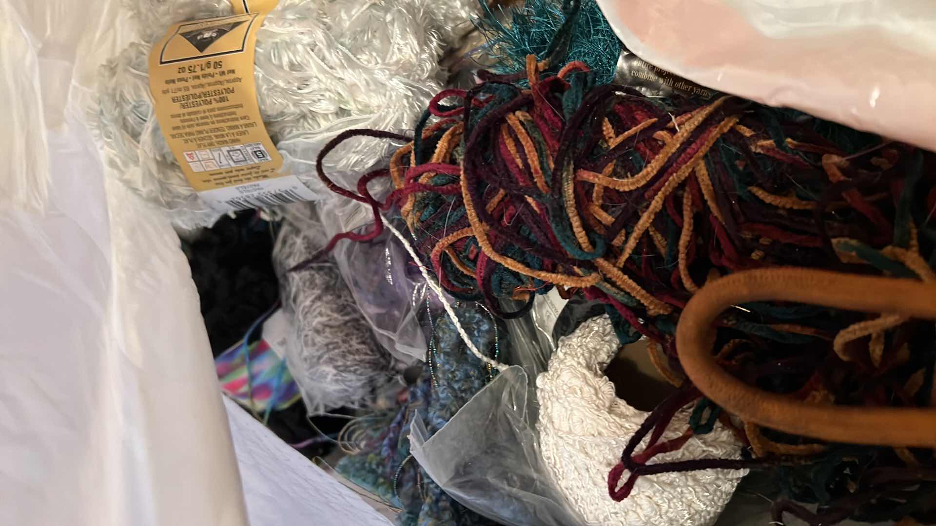 Photo 1 of BAG OF SPECIALTY THREAD AND YARN