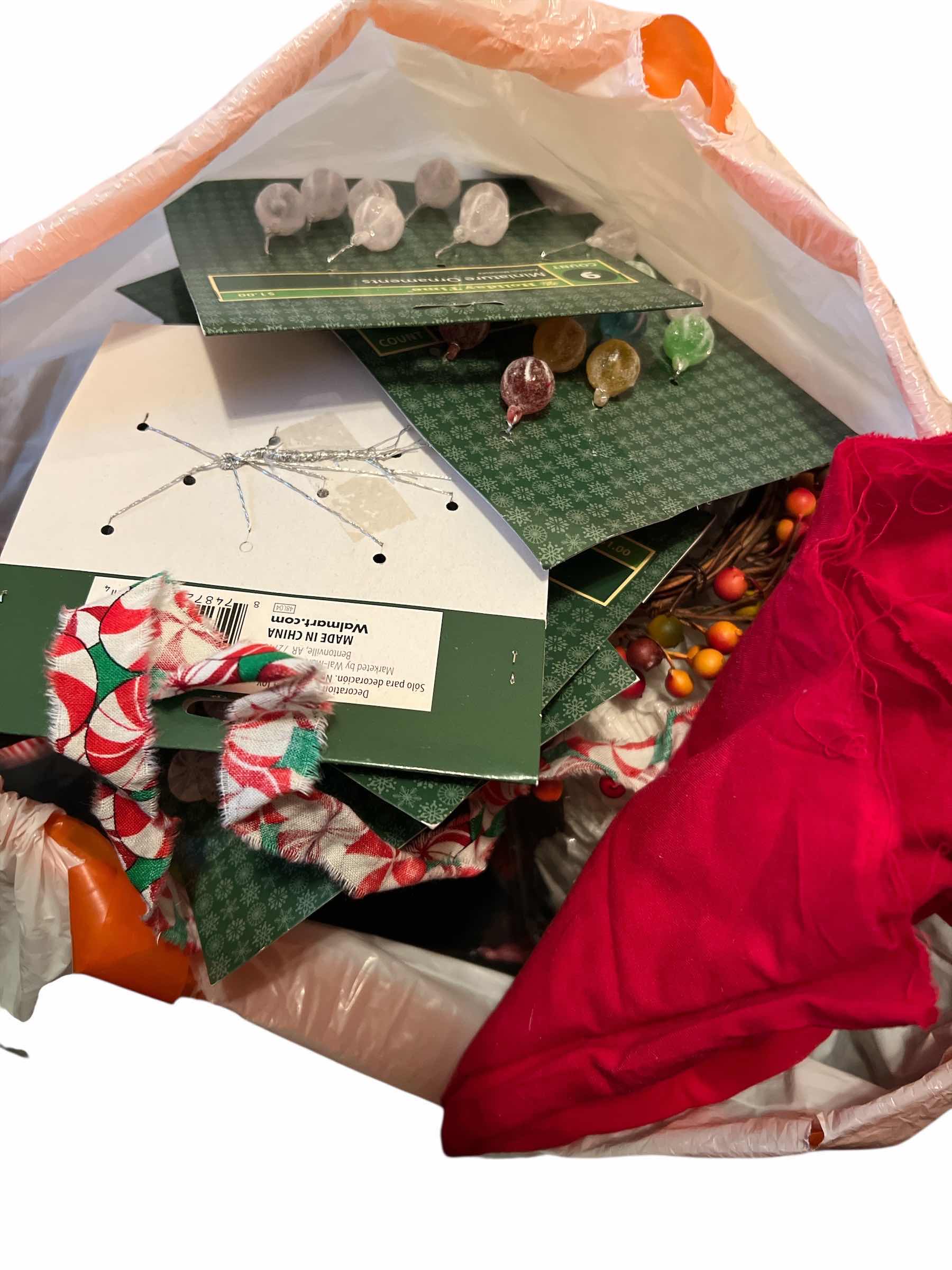 Photo 1 of BAG OF CHRISTMAS CRAFTING SUPPLIES