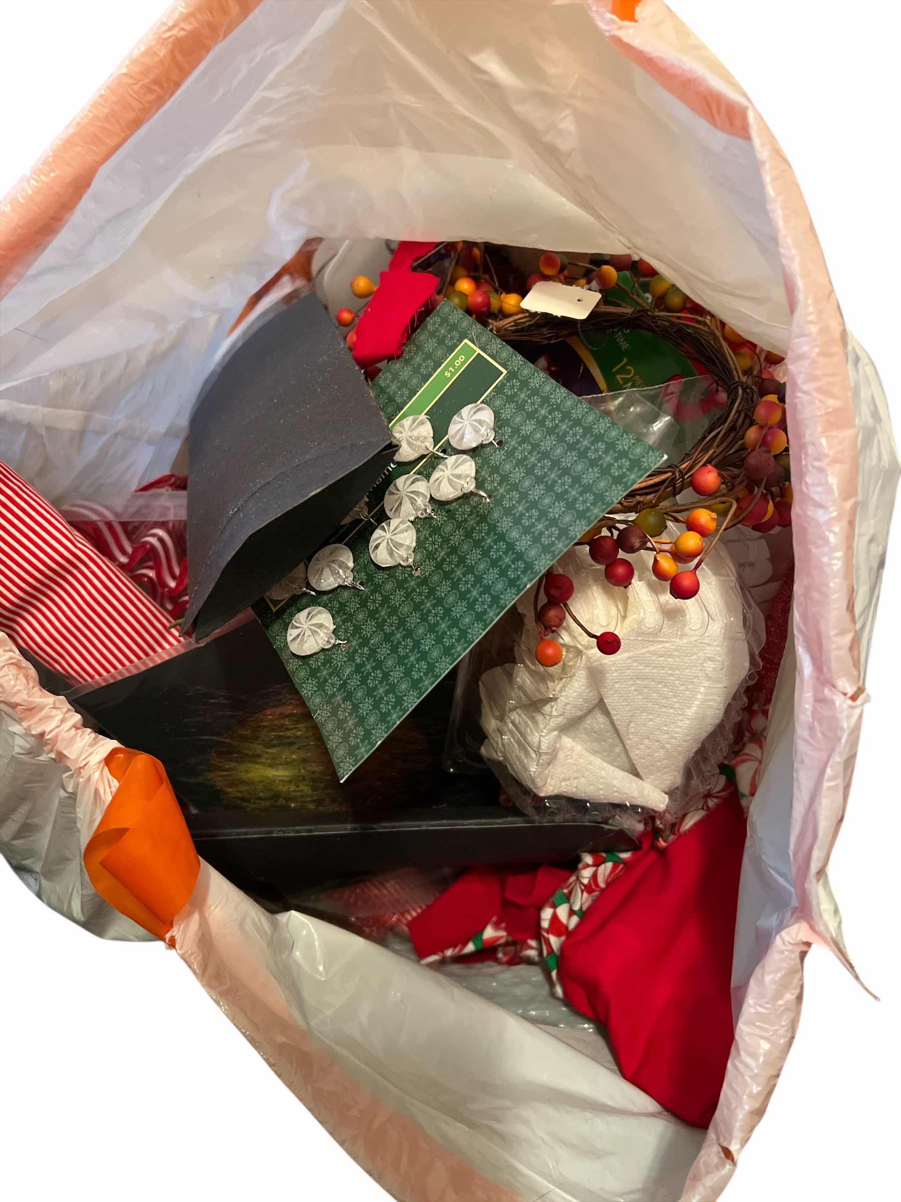 Photo 1 of BAG OF CHRISTMAS CRAFTING SUPPLIES