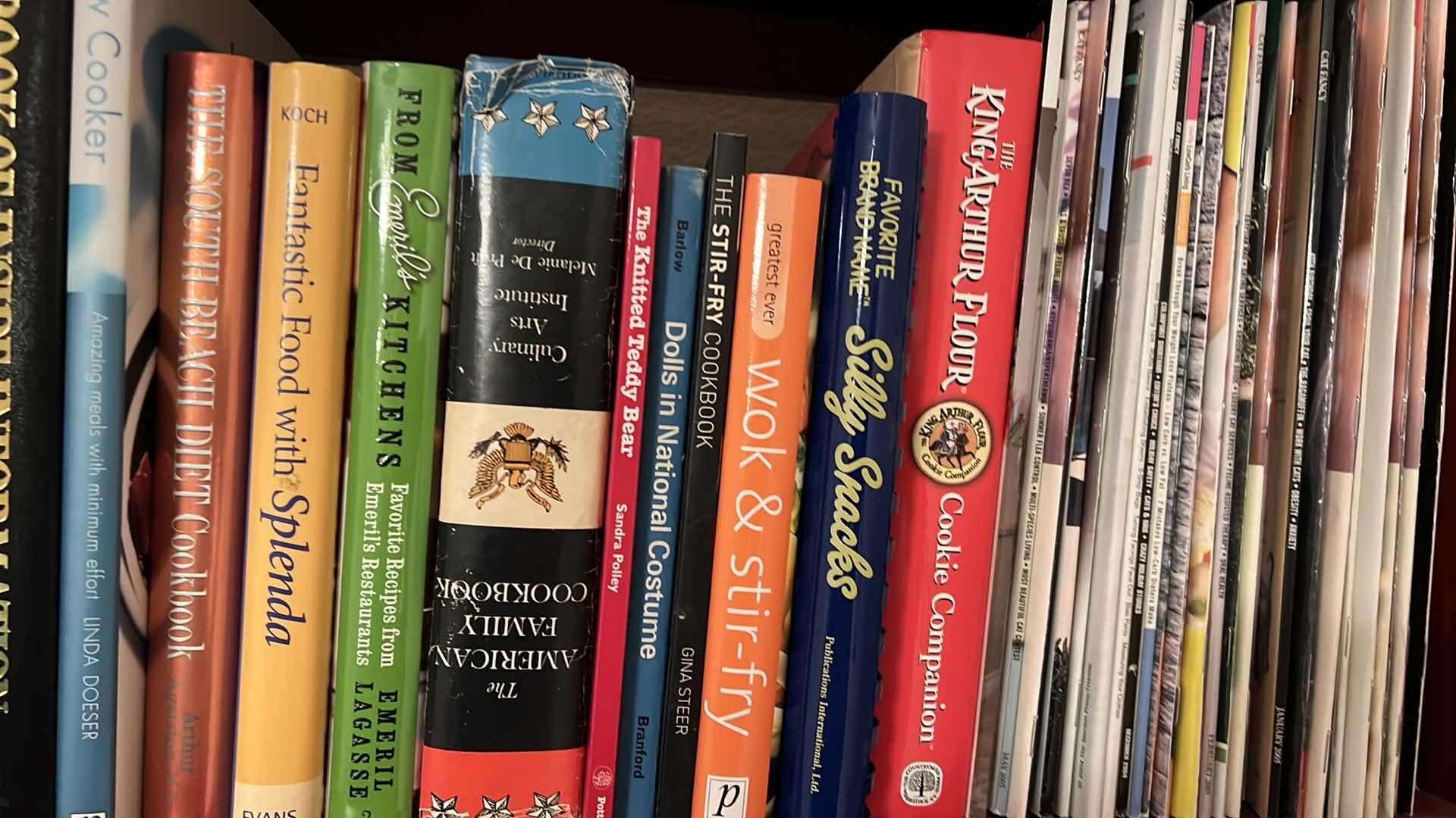 Photo 1 of SHELF OF COOKBOOKS - VINTAGE - BOOK SHELF NOT INCLUDED