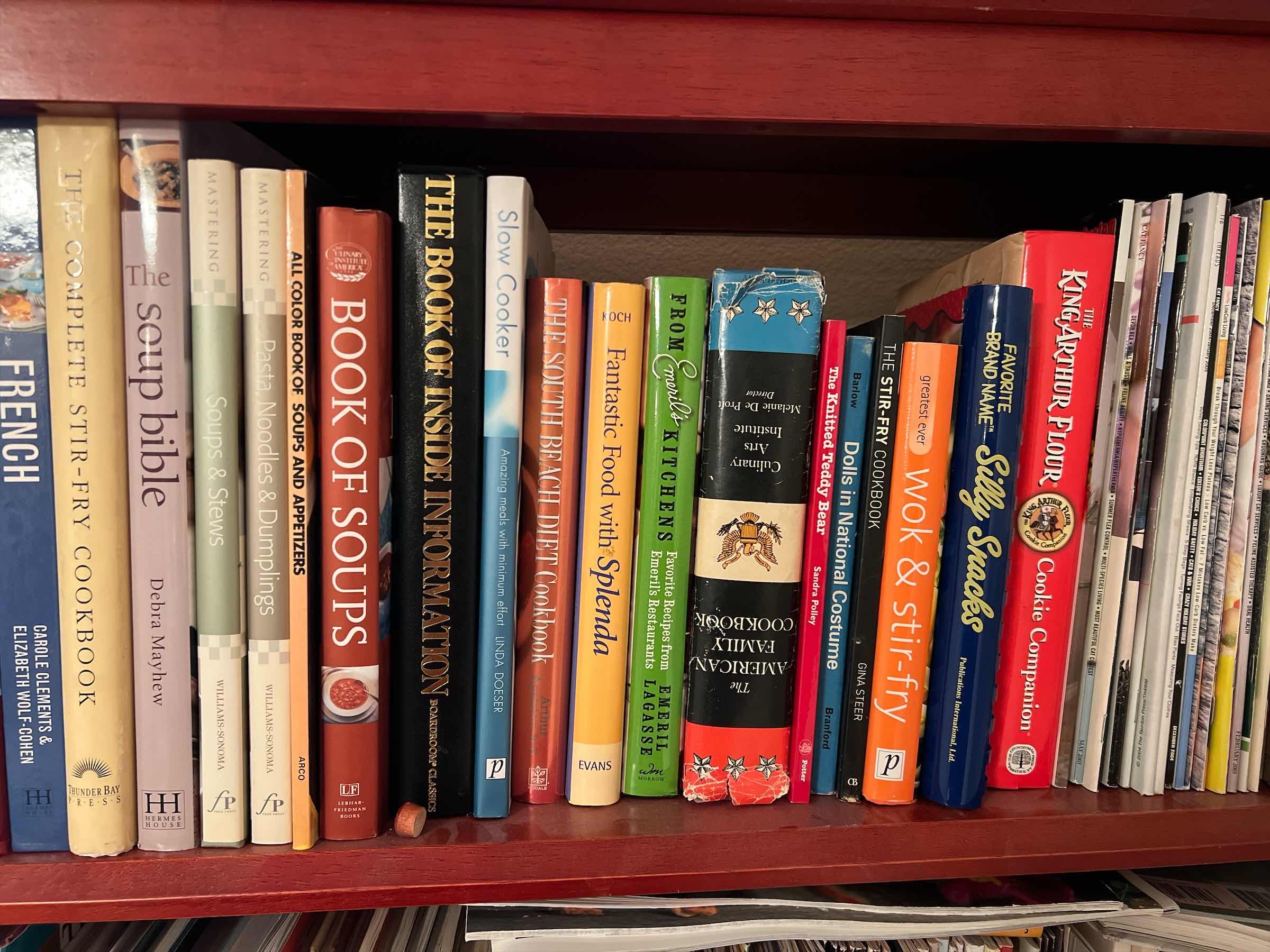 Photo 1 of SHELF OF COOKBOOKS - VINTAGE - BOOK SHELF NOT INCLUDED