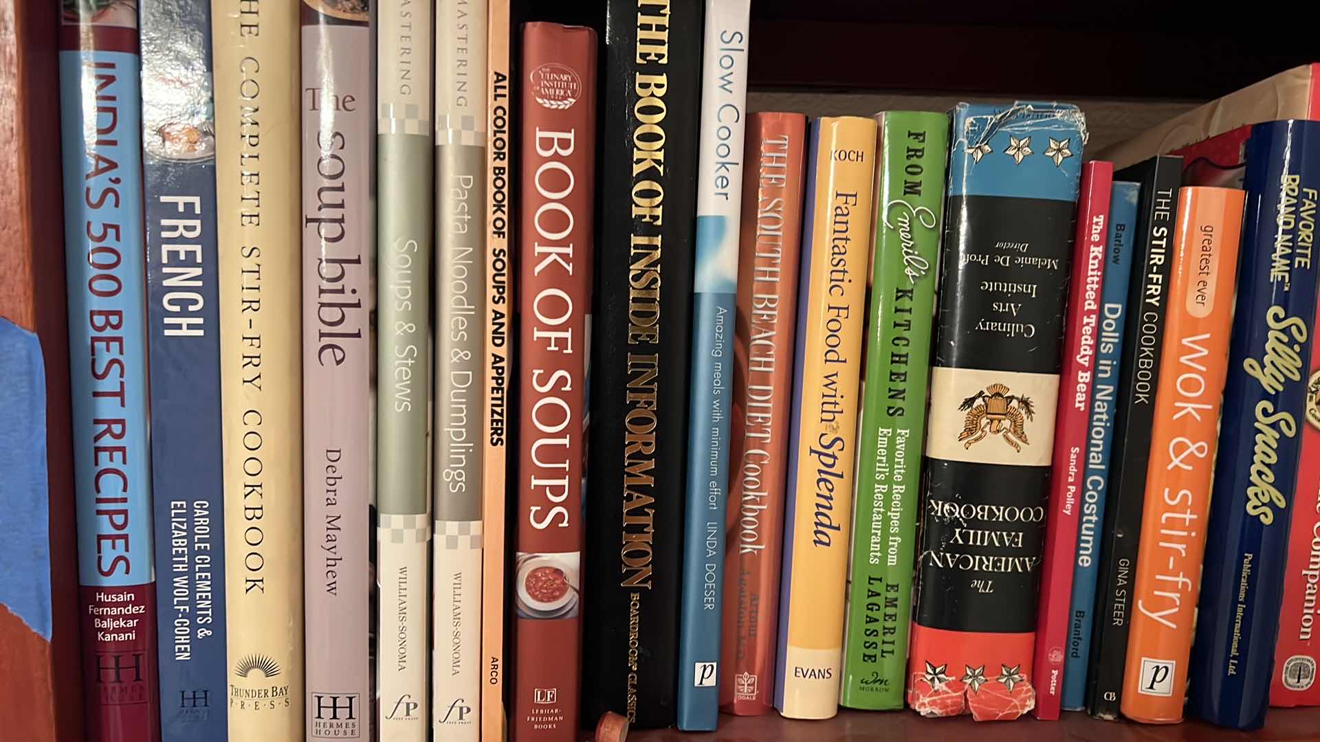 Photo 1 of SHELF OF COOKBOOKS - VINTAGE - BOOK SHELF NOT INCLUDED