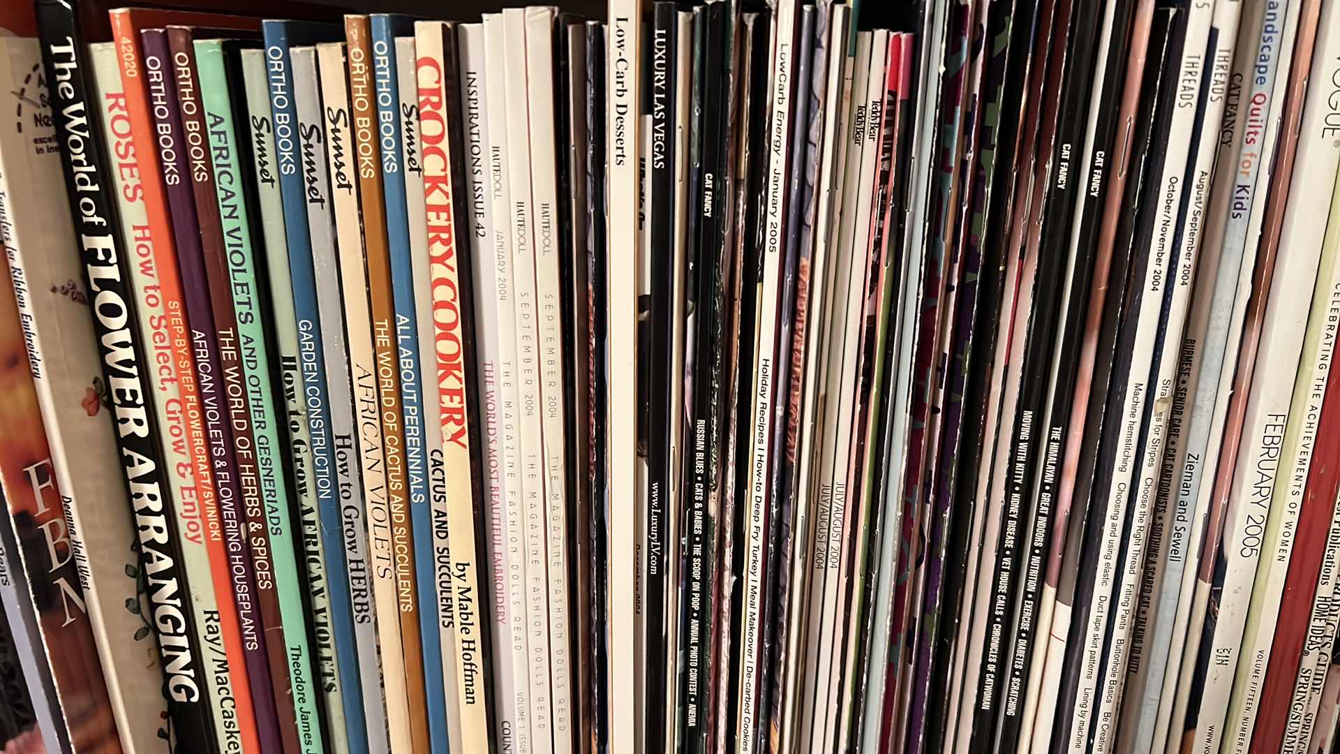 Photo 1 of SHELF OF CRAFT BOOKS AND NOVELS