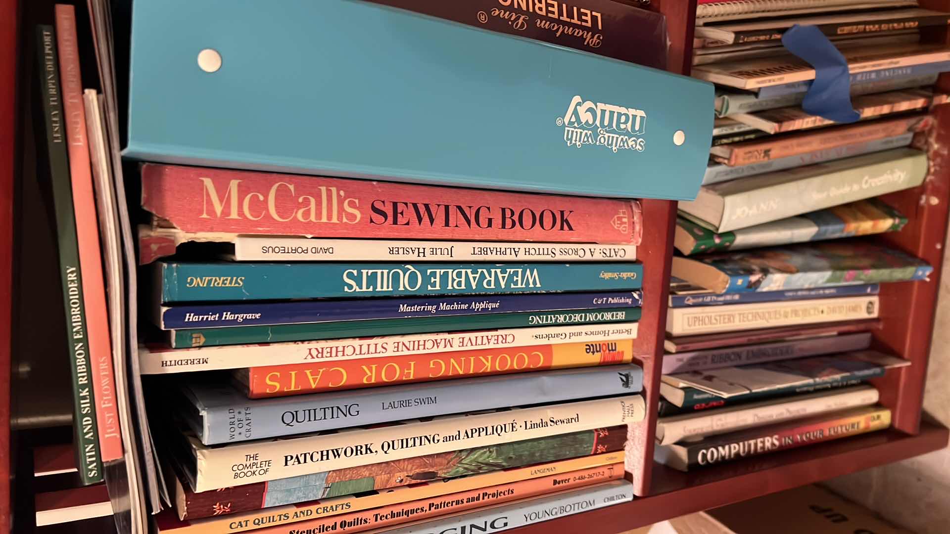 Photo 1 of SHELF OF BOOKS INCLUDING PET CARE, CRAFTING AND GARDENING