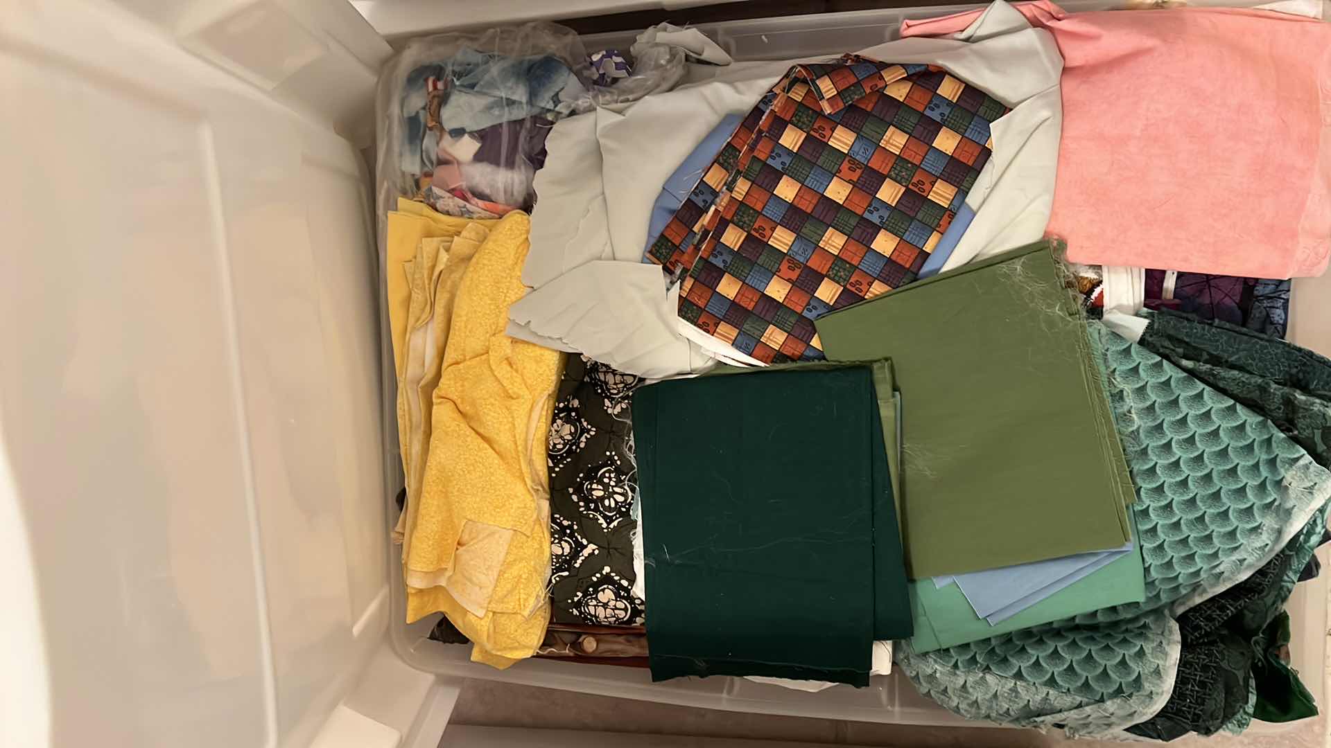 Photo 1 of TWO TOTES AND CONTENTS - FABRIC