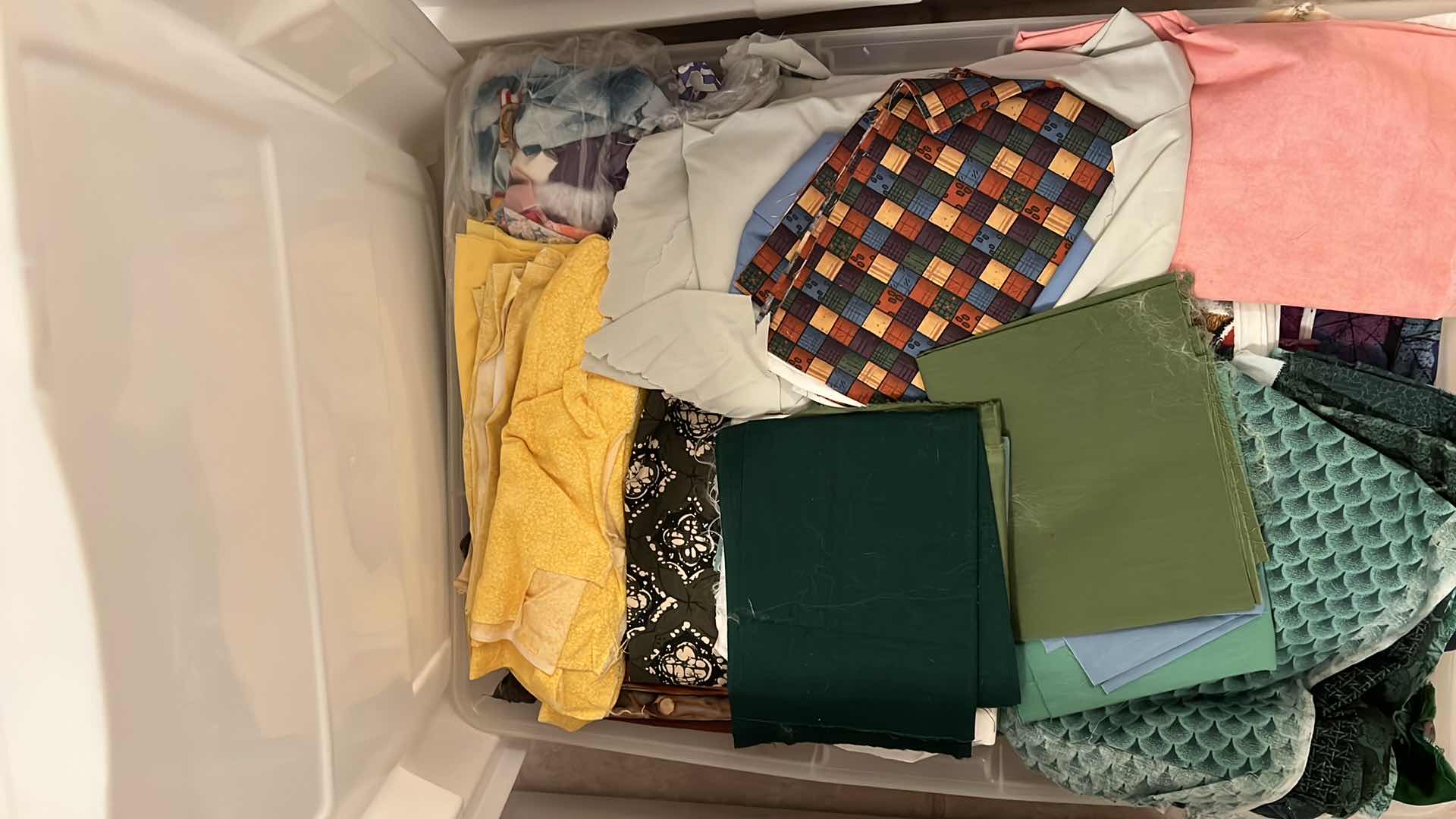 Photo 1 of TWO TOTES AND CONTENTS - FABRIC
