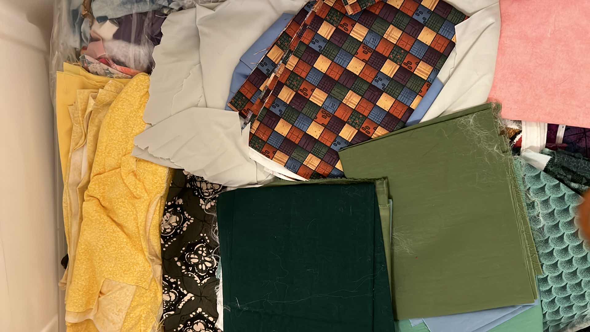 Photo 1 of TWO TOTES AND CONTENTS - FABRIC