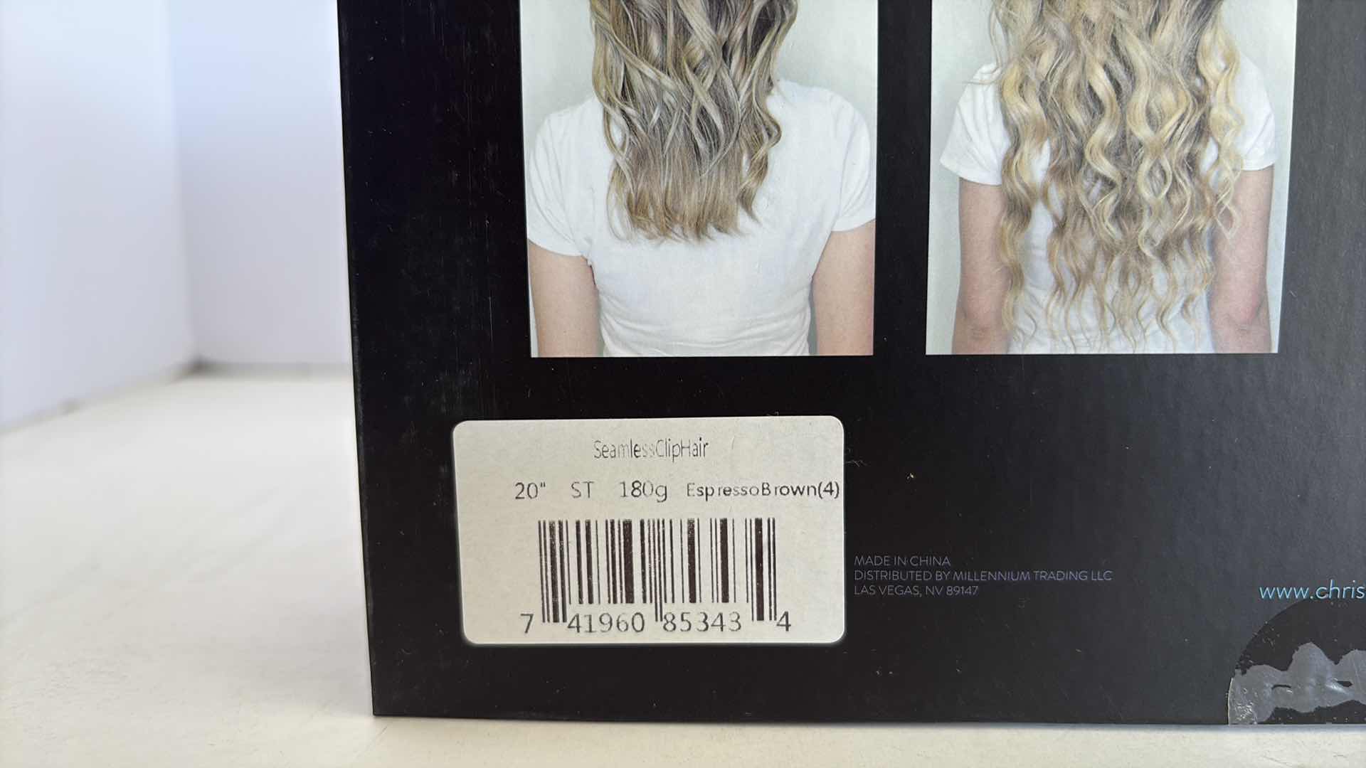 Photo 1 of SALONPRO CHRISTIAN REMY PRO SEAM CLIP IN HAIR EXTENSIONS 20” 180g “ESPRESSO BROWN”
