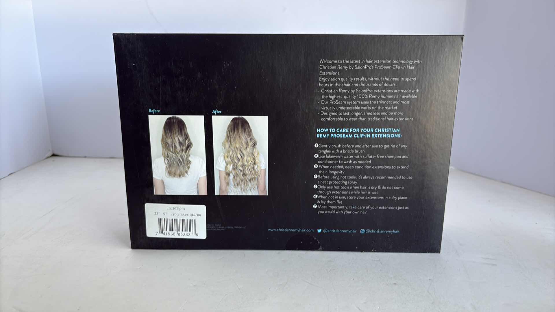 Photo 1 of SALONPRO CHRISTIAN REMY PRO SEAM CLIP IN HAIR EXTENSIONS 22” 220g “MARTINI”