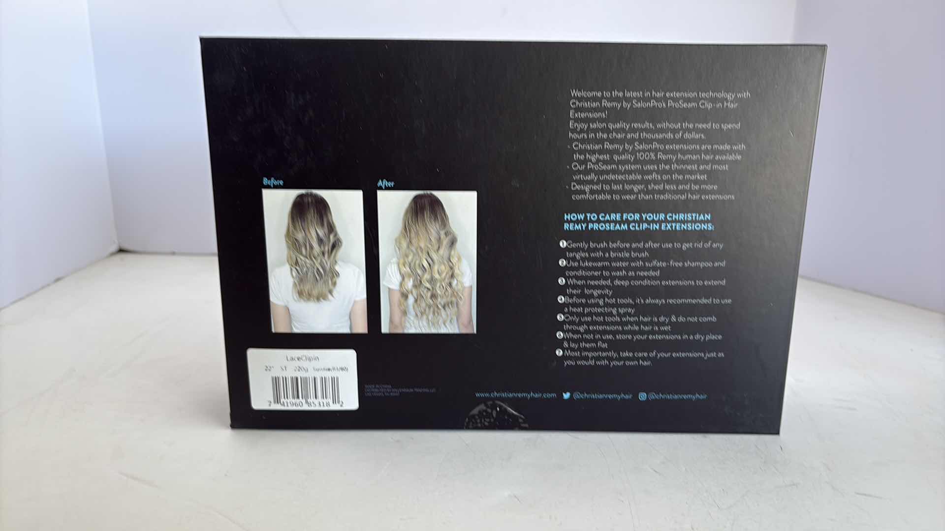 Photo 1 of SALONPRO CHRISTIAN REMY PRO SEAM CLIP IN HAIR EXTENSIONS 22” 220g “SUNRISE”