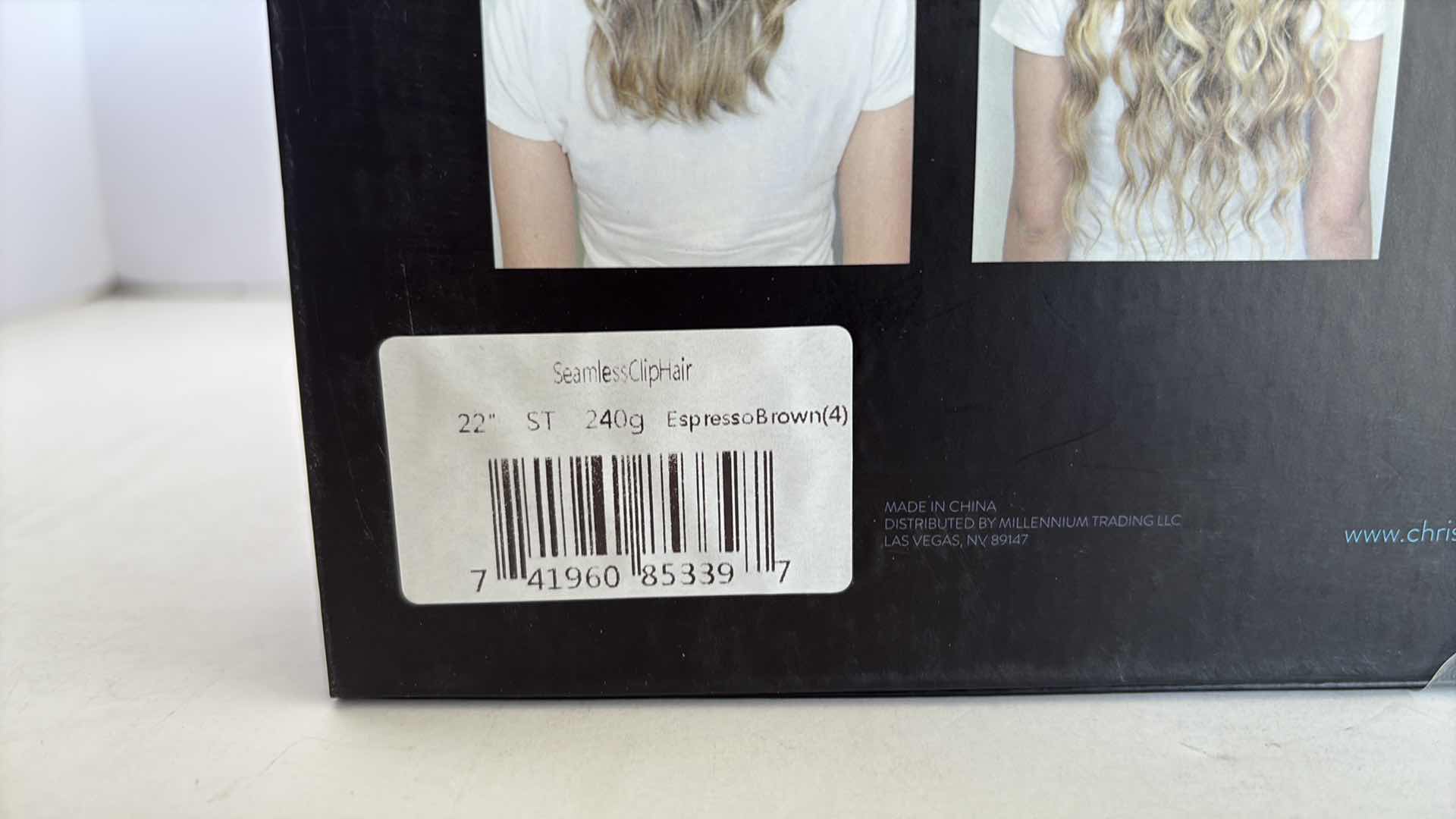 Photo 1 of SALONPRO CHRISTIAN REMY PRO SEAM CLIP IN HAIR EXTENSIONS 22” 240g “ESPRESSO BROWN”