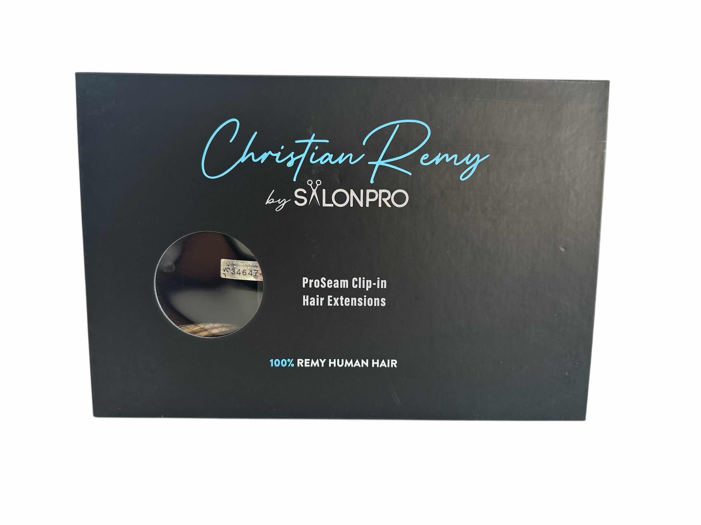 Photo 1 of SALONPRO CHRISTIAN REMY PRO SEAM CLIP IN HAIR EXTENSIONS 22” 240g “SILVER”