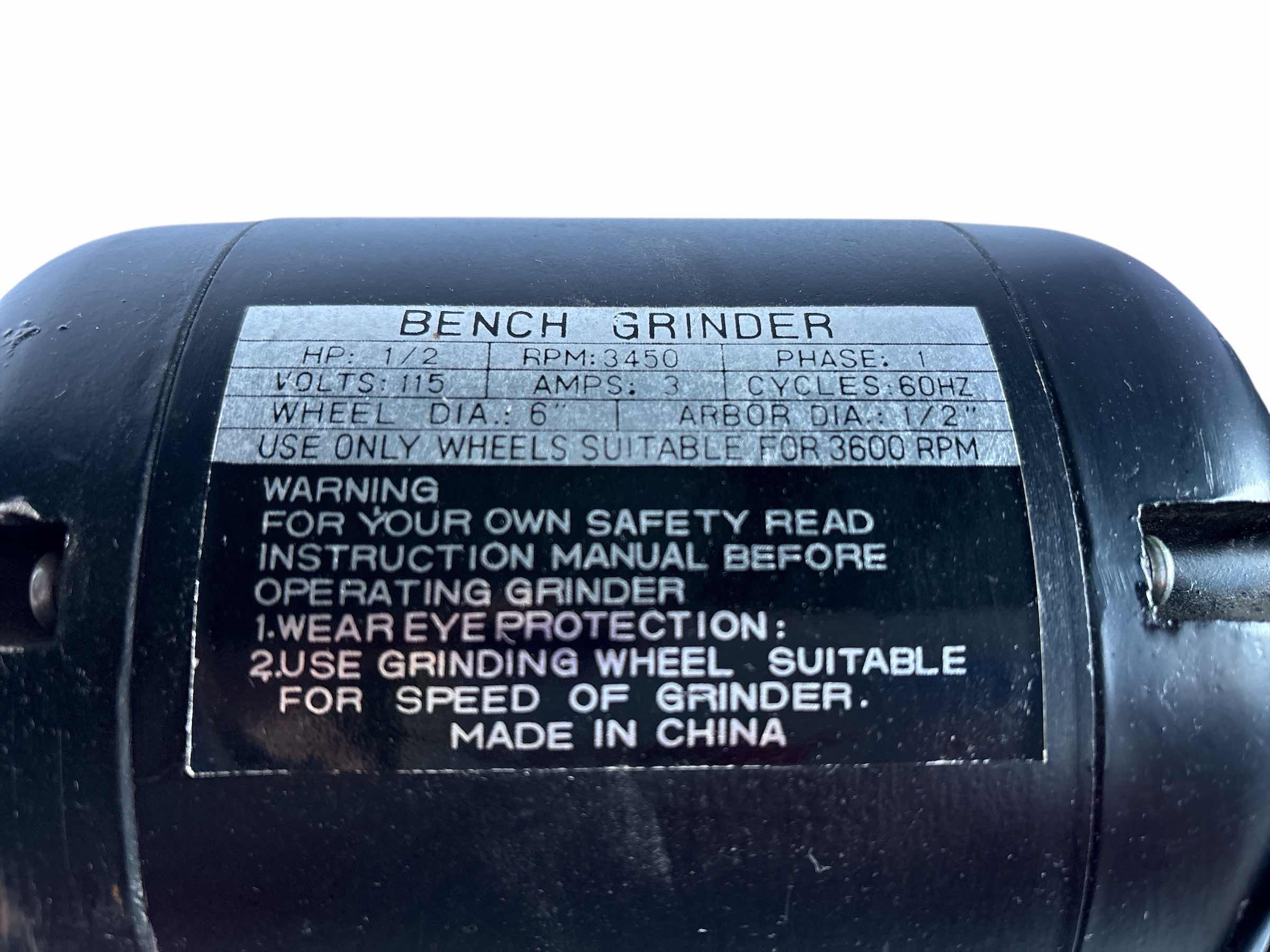 Photo 1 of BENCH GRINDER 60HZ 6”