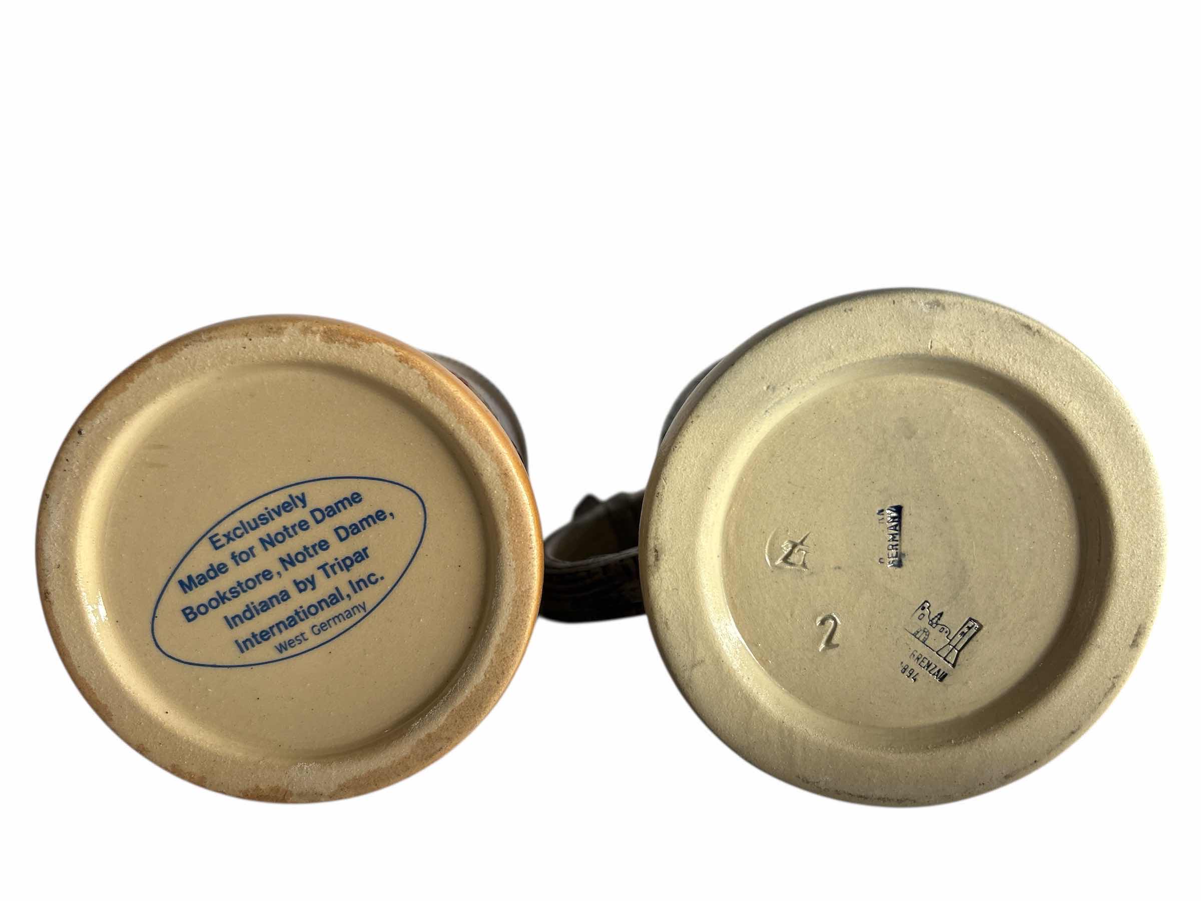 Photo 1 of 2-COLLECTIBLE CERAMIC TALL BEER STEIN'S H9”