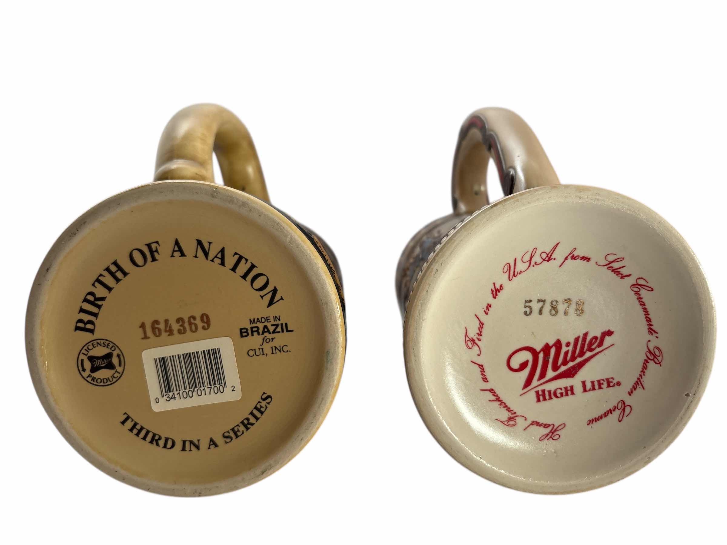 Photo 1 of 2-MILLER HIGH LIFE EVENTS BEER STEIN'S H6”
