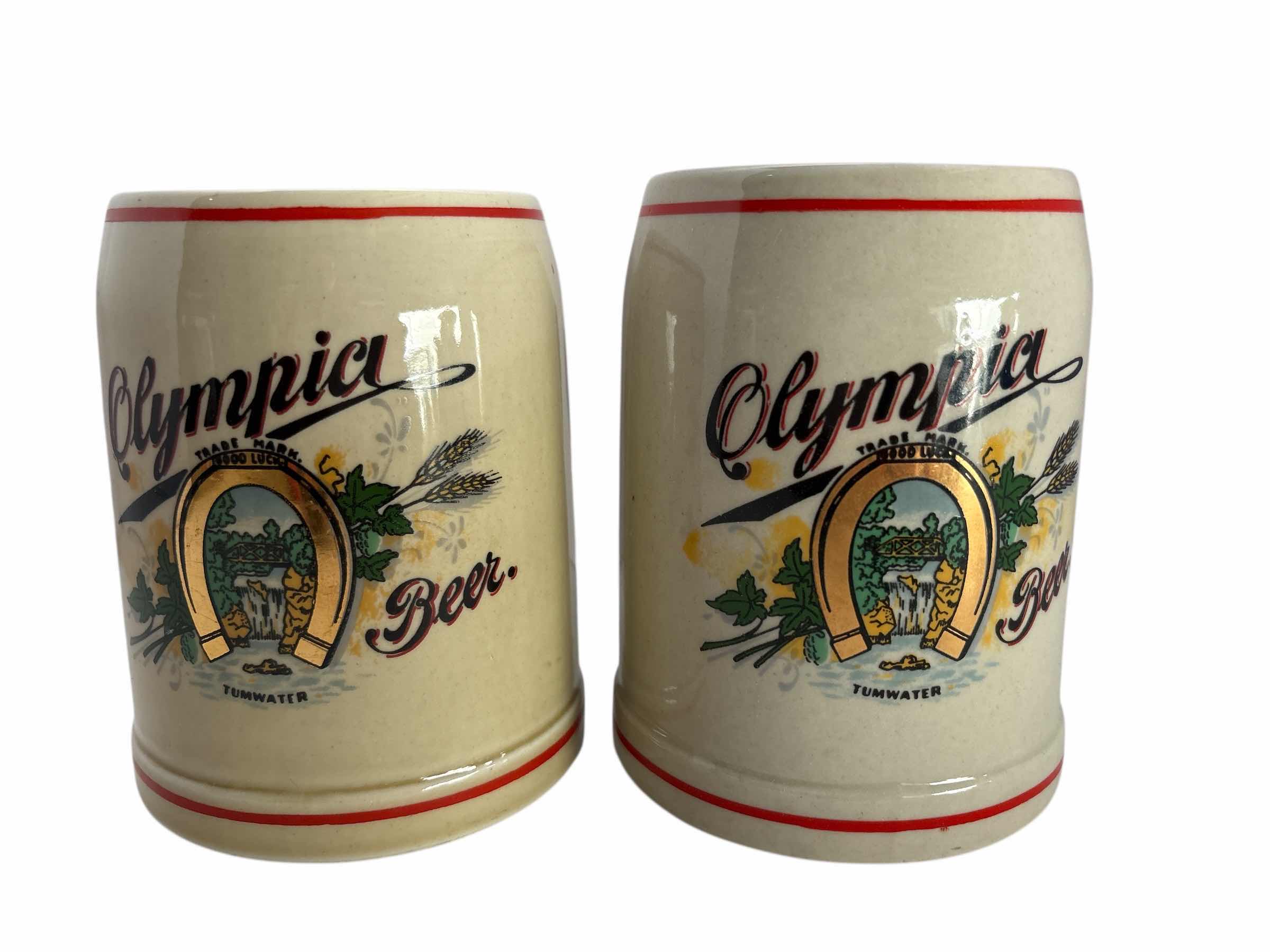 Photo 1 of 2-OLYMPIA BEER STEIN'S H5”