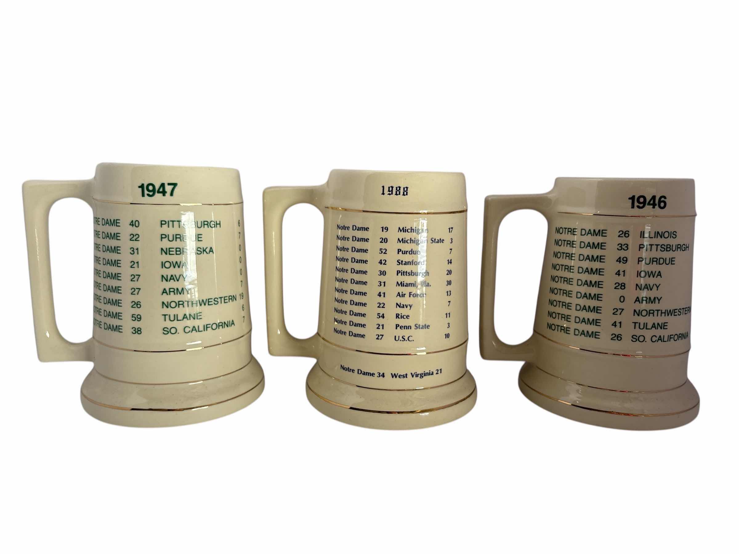 Photo 1 of 3 PCS-NOTRE DAME NATIONAL CHAMPIONS BEER STEIN H6”