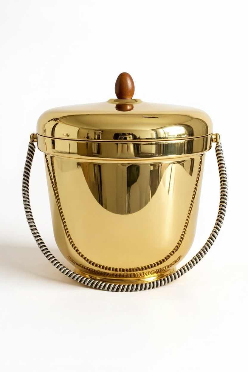 Photo 1 of KROME CRAFT BRASS POLISHED ICE BUCKET