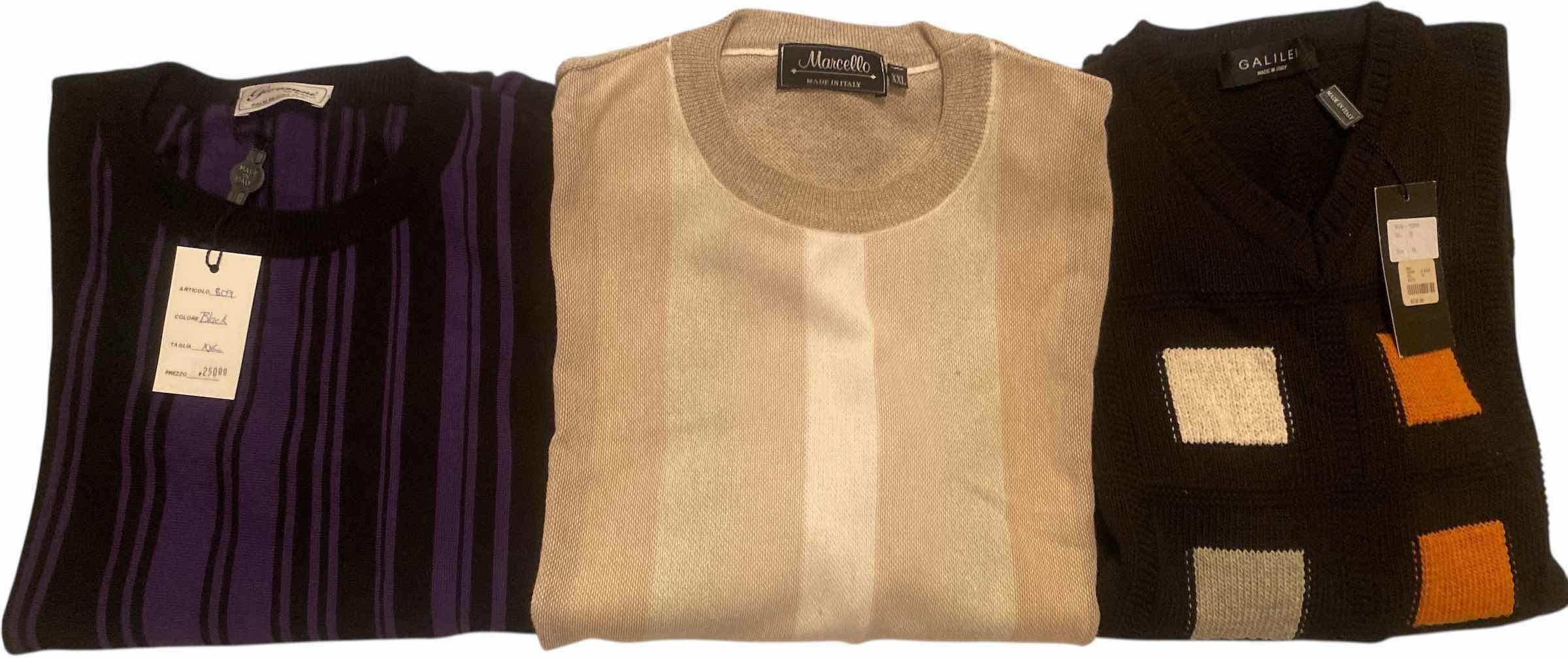 Photo 1 of 3 - NEW DESIGNER SWEATERS MENS SIZE XL (2 WITH TAGS)