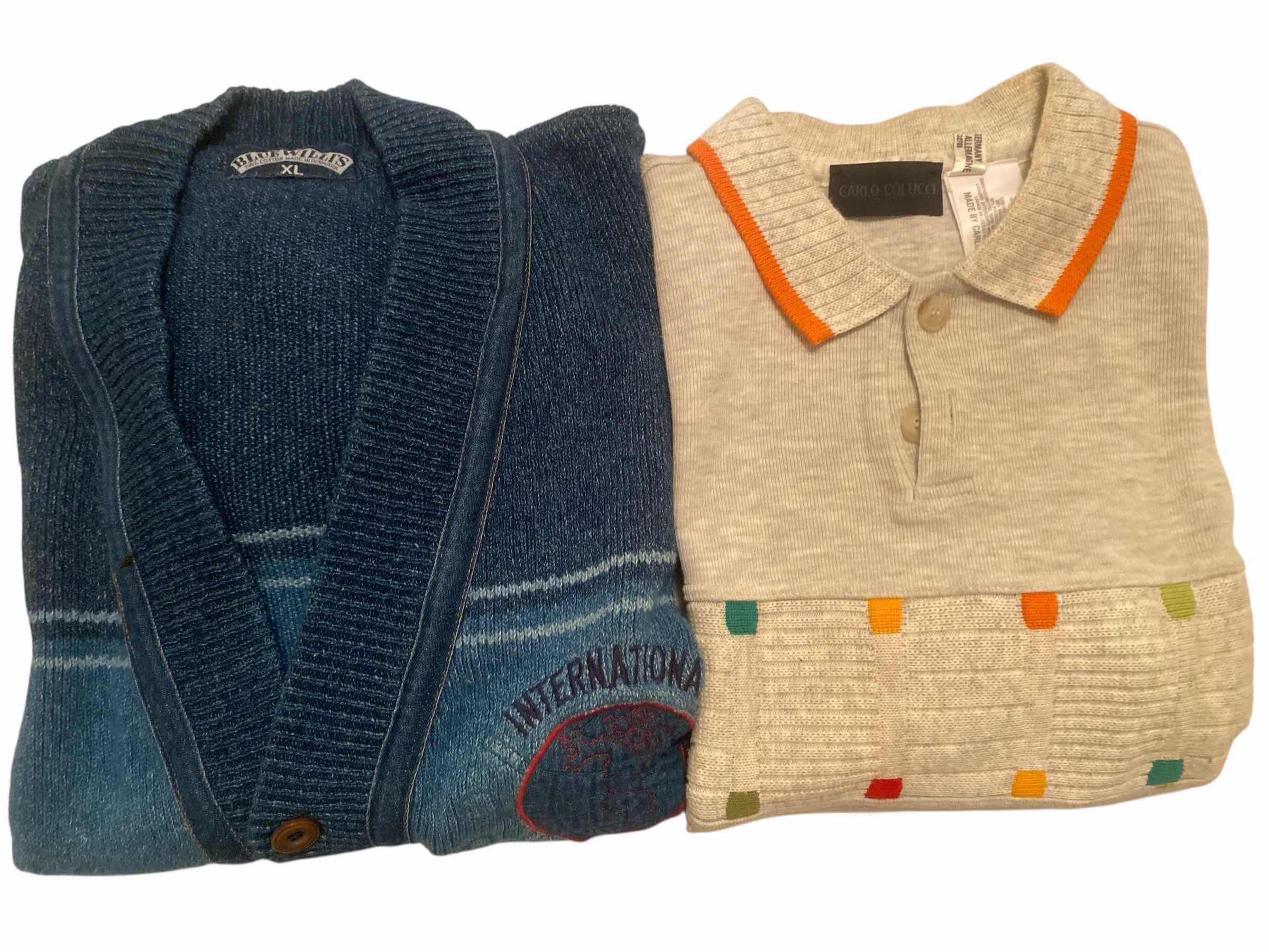 Photo 1 of 2 - DESIGNER SWEATERS MENS SIZE XL ( NO TAGS)