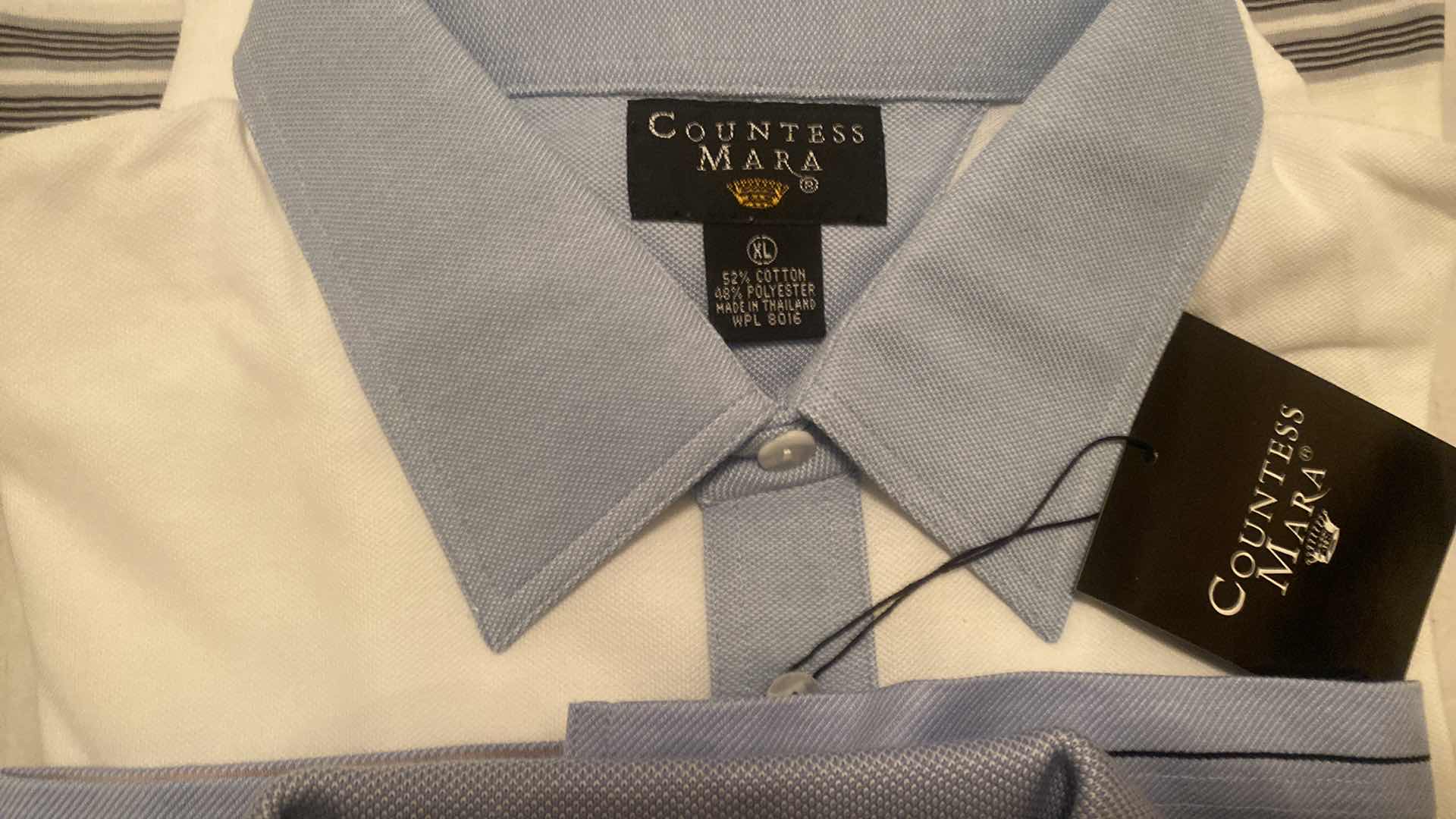 Photo 1 of 8 - DESIGNER GOLF SHIRTS MENS SIZE XL ( 7 WITH TAGS)