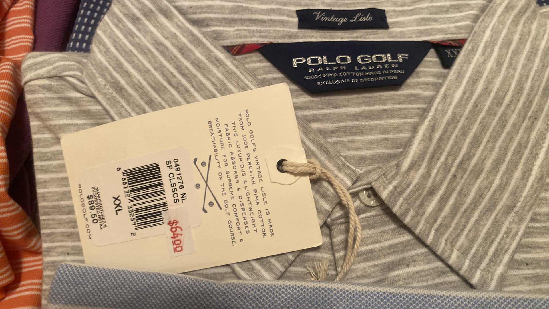 Photo 1 of 8 - DESIGNER GOLF SHIRTS MENS SIZE XL & XXL (SOME WITH TAGS)