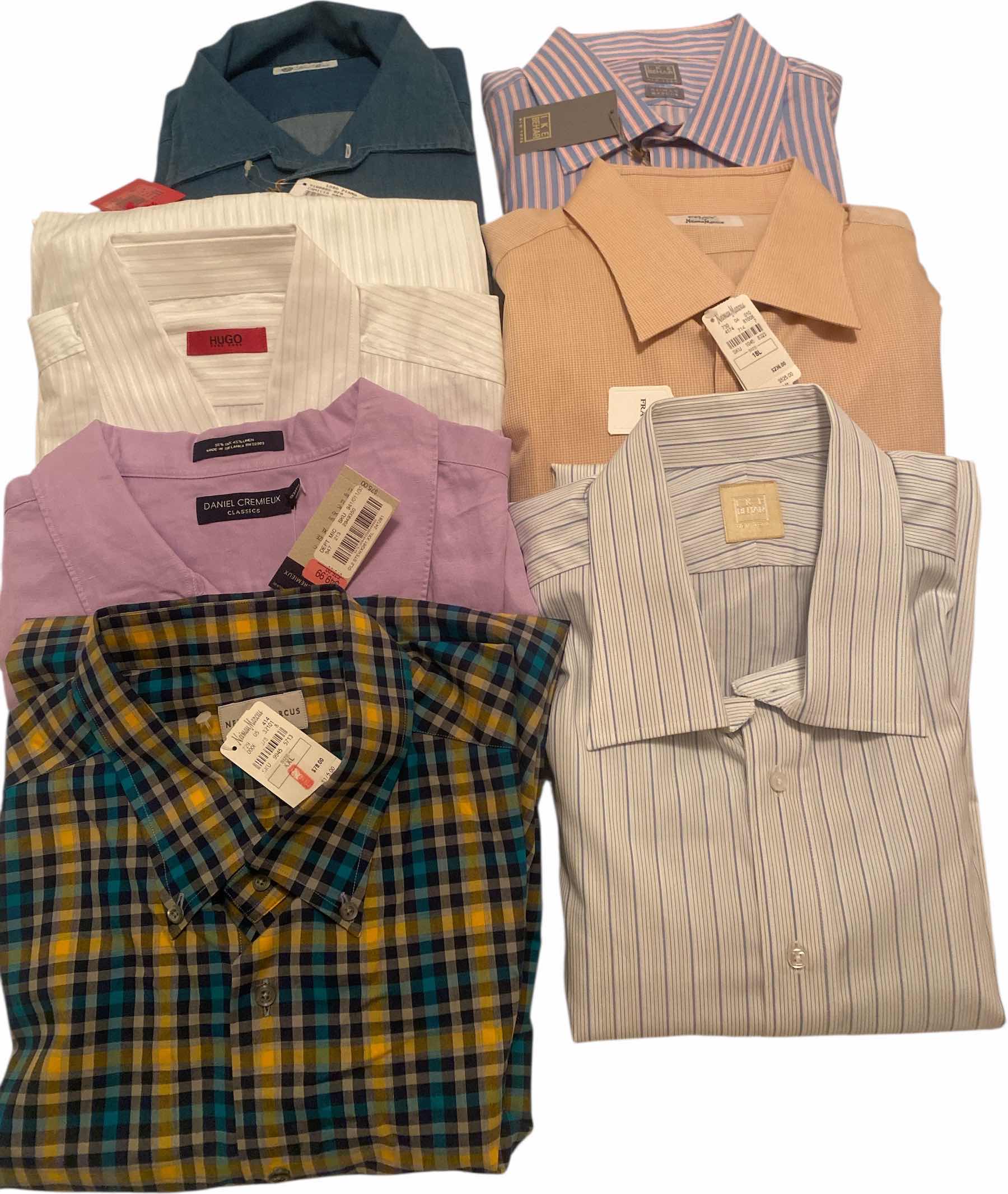 Photo 1 of 7 - DESIGNER LONG SLEEVE DRESS SHIRTS SIZE 18 & X X LARGE (SOME WITH TAGS)